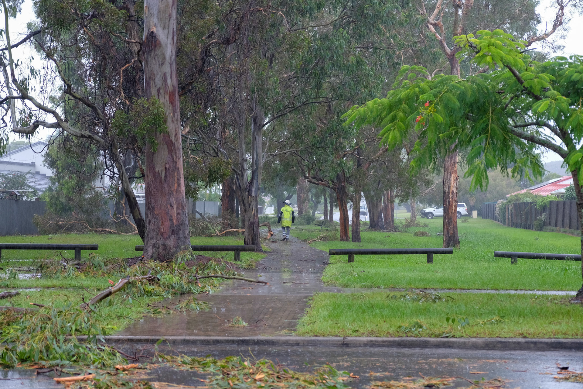 Cyclone Alfred hero. Brisbane 2025.