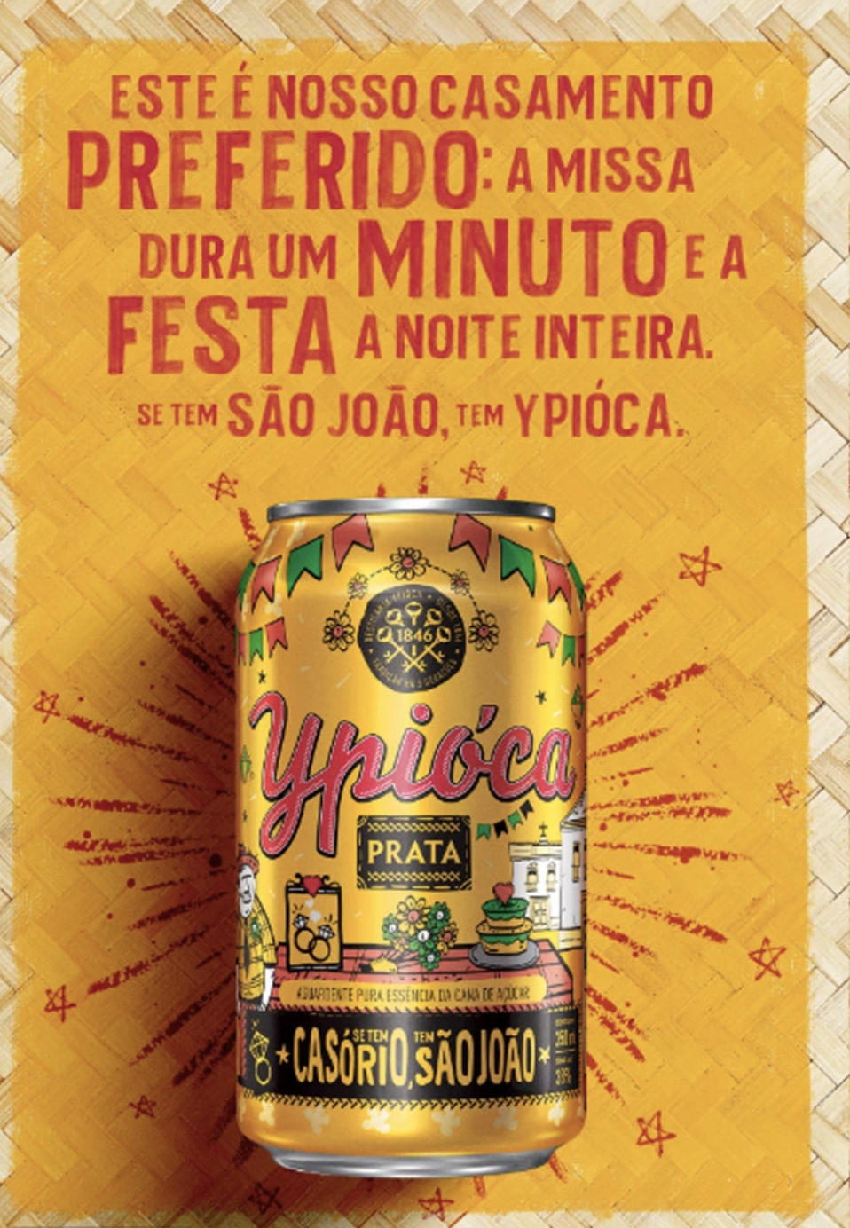 This is our favorite wedding: the mass lasts one minute and the party lasts the whole night. If you have São João, you have Ypióca