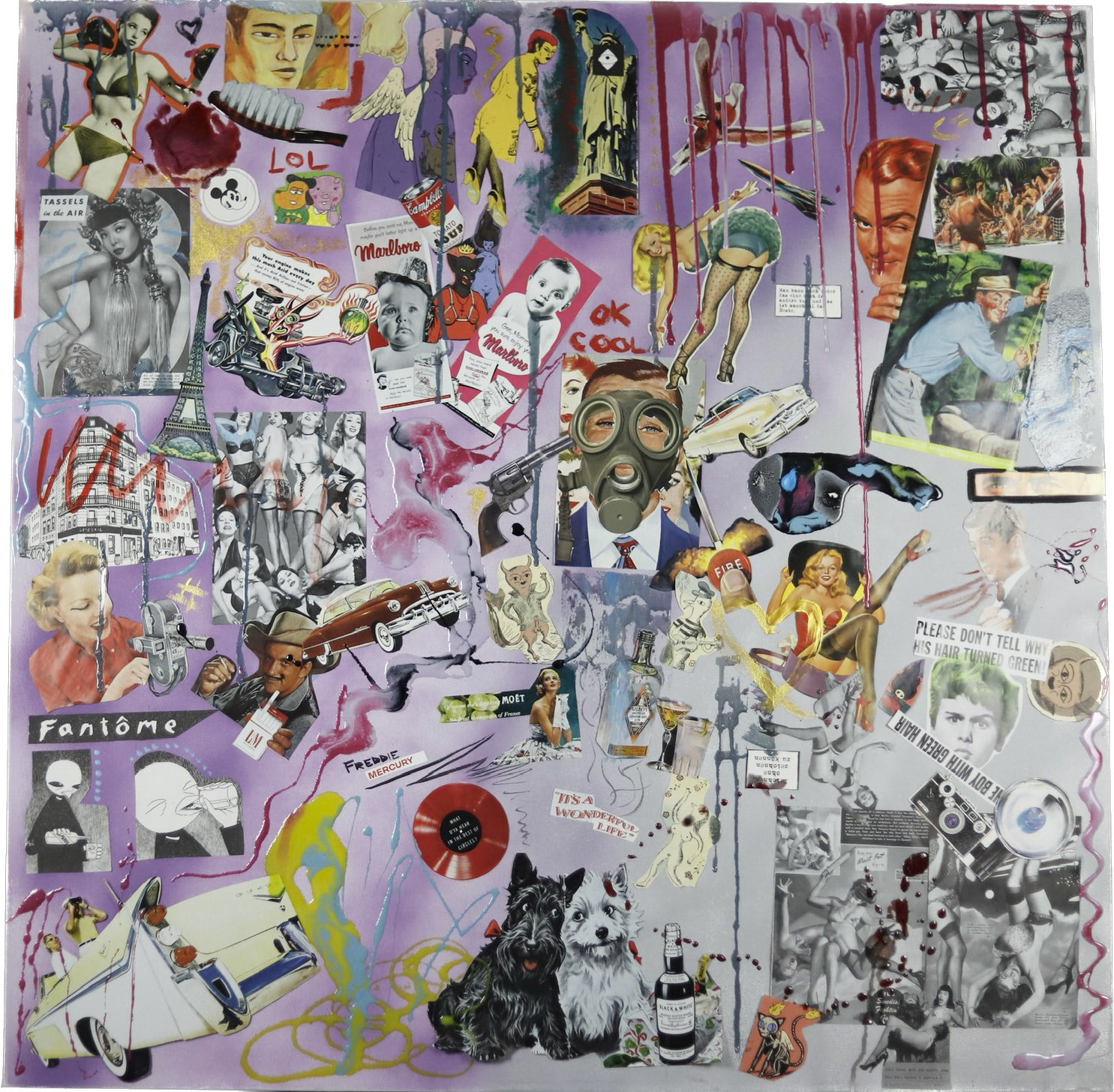 Collage Story 100x100cm