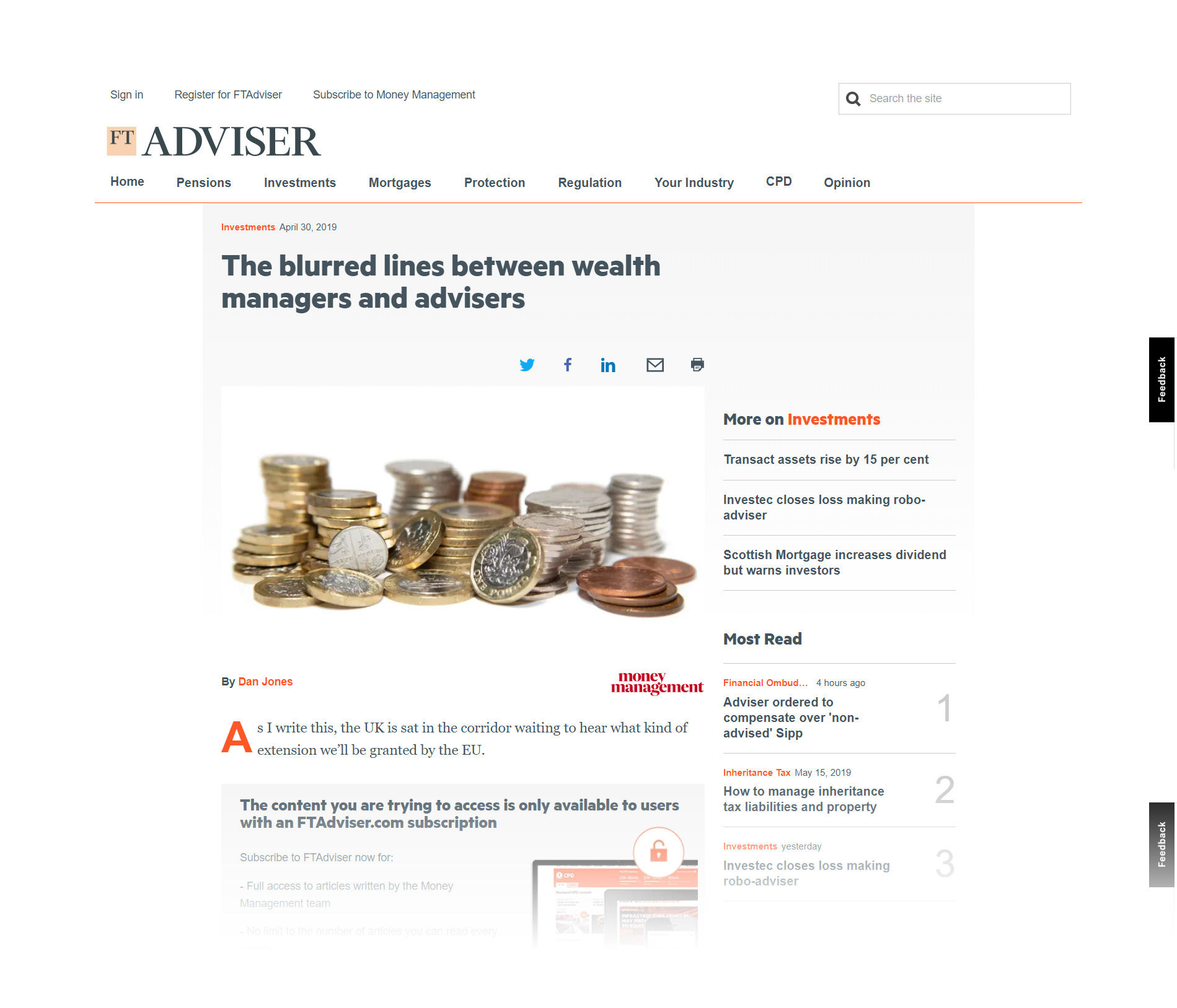 FT Advisor - UK