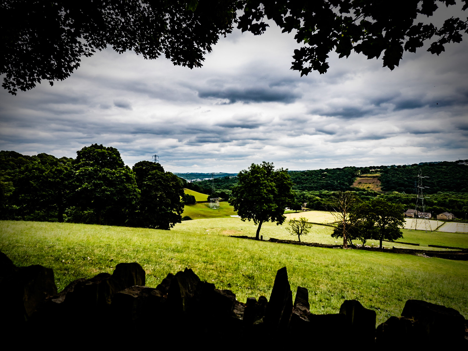 View from the woods Southowram