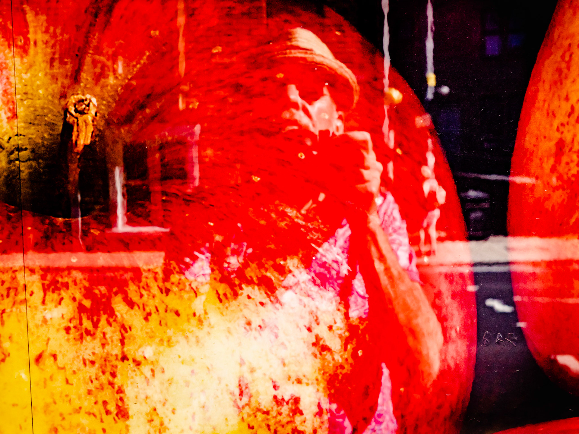 Selfy in a window Hebden bridge