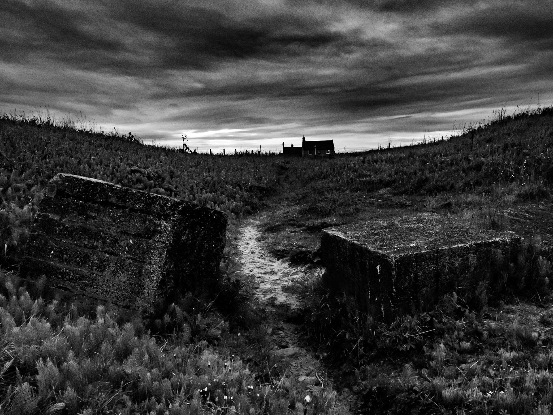 Cresswell Beach, Northumberland. At Sunset. Summer 2019.