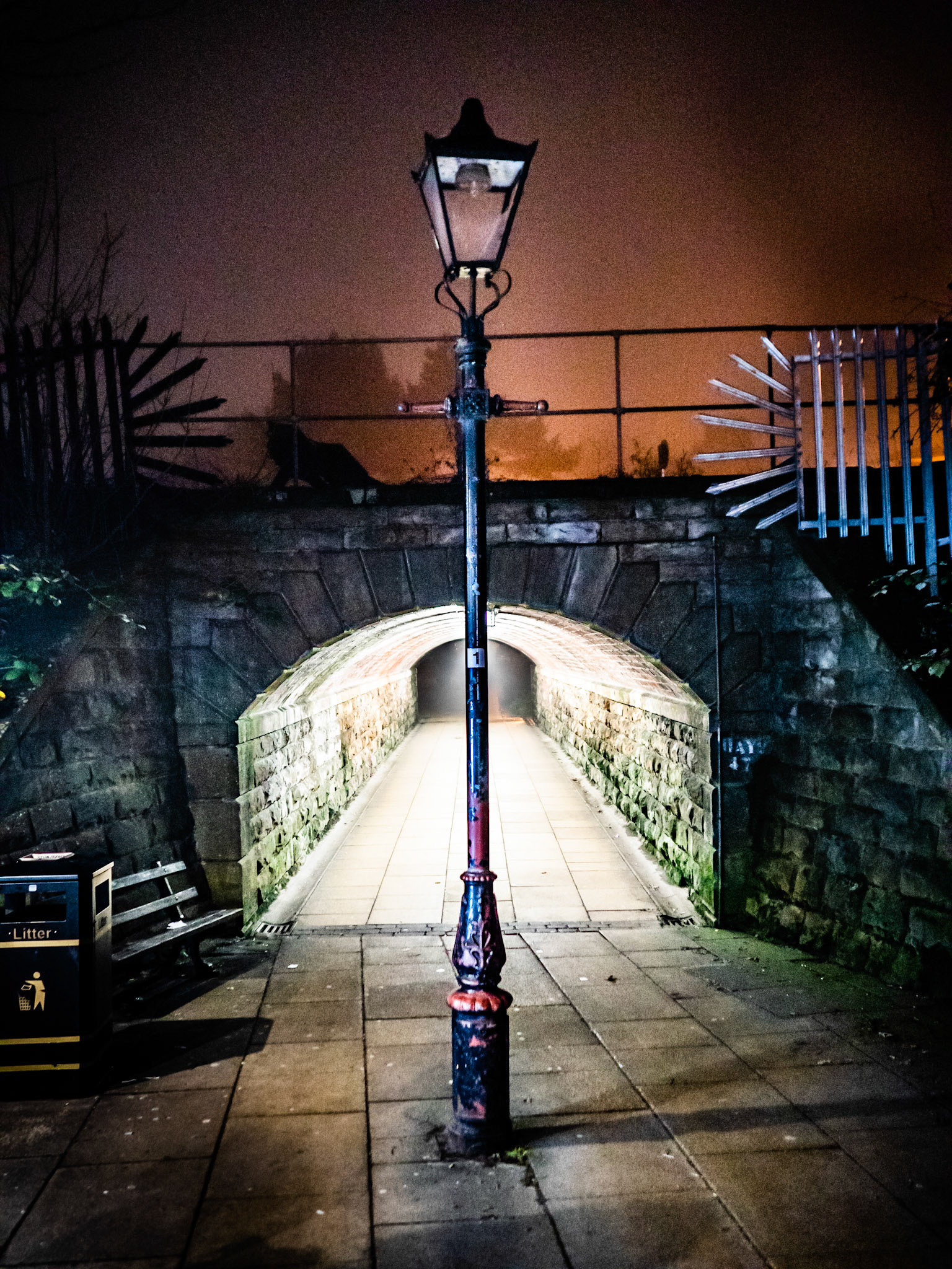 Street and rail bridge Harrogate