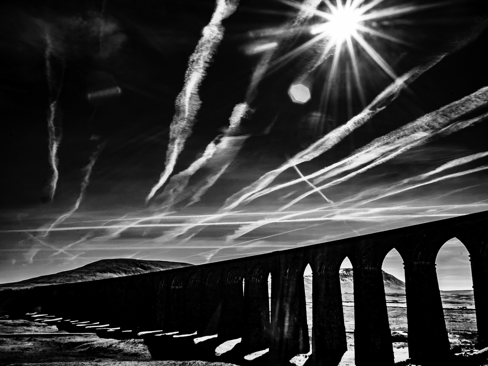 Ribblehead Viaduct Yorkshire Dales.