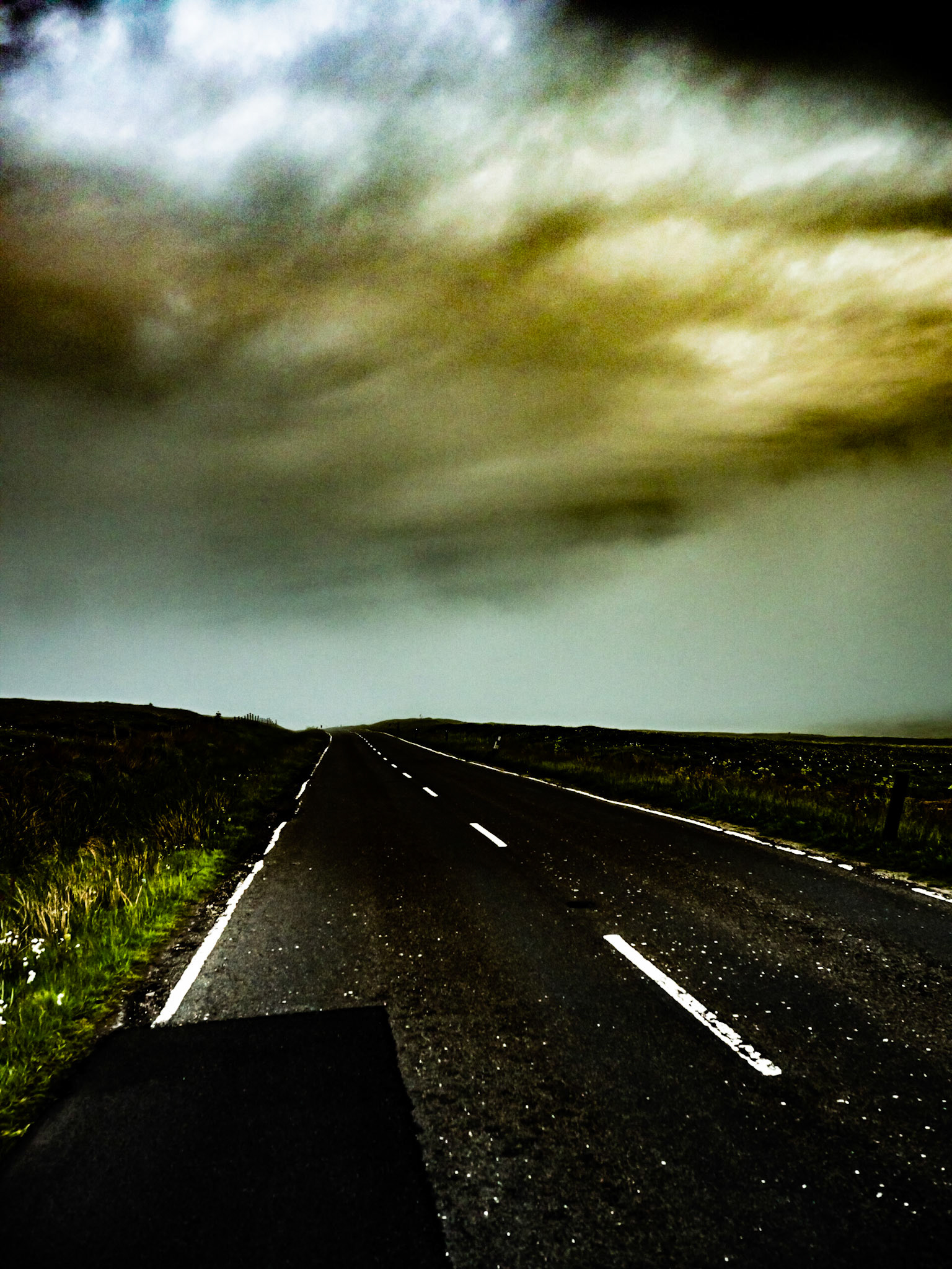 Road and Clouds