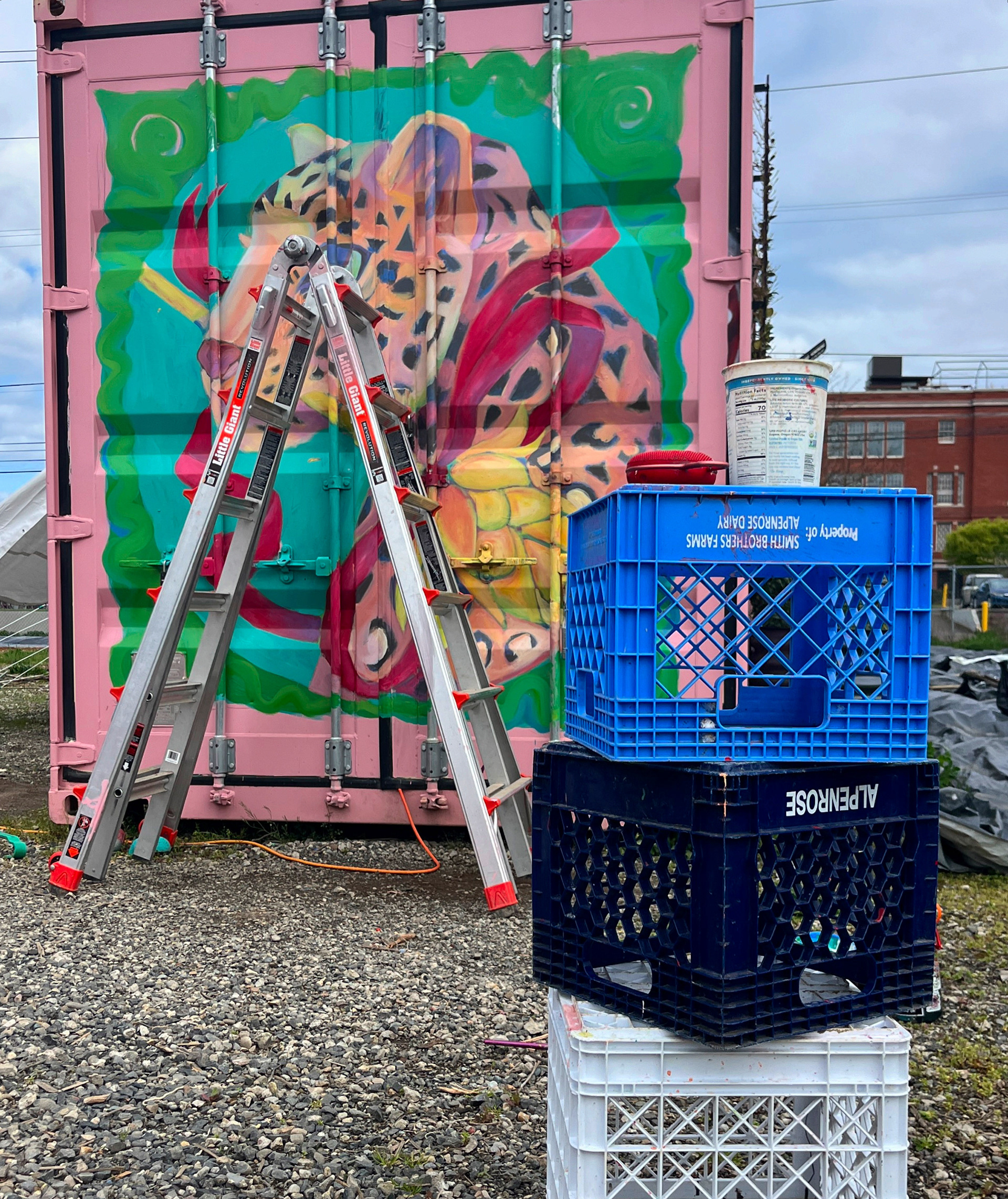 Resourcefulness was a key component of this project. 