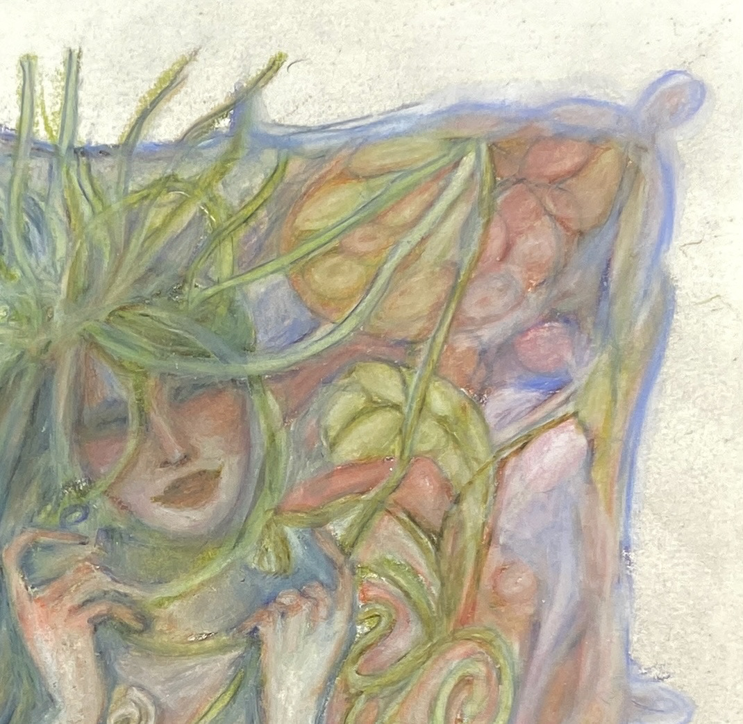 Colored pencil details.