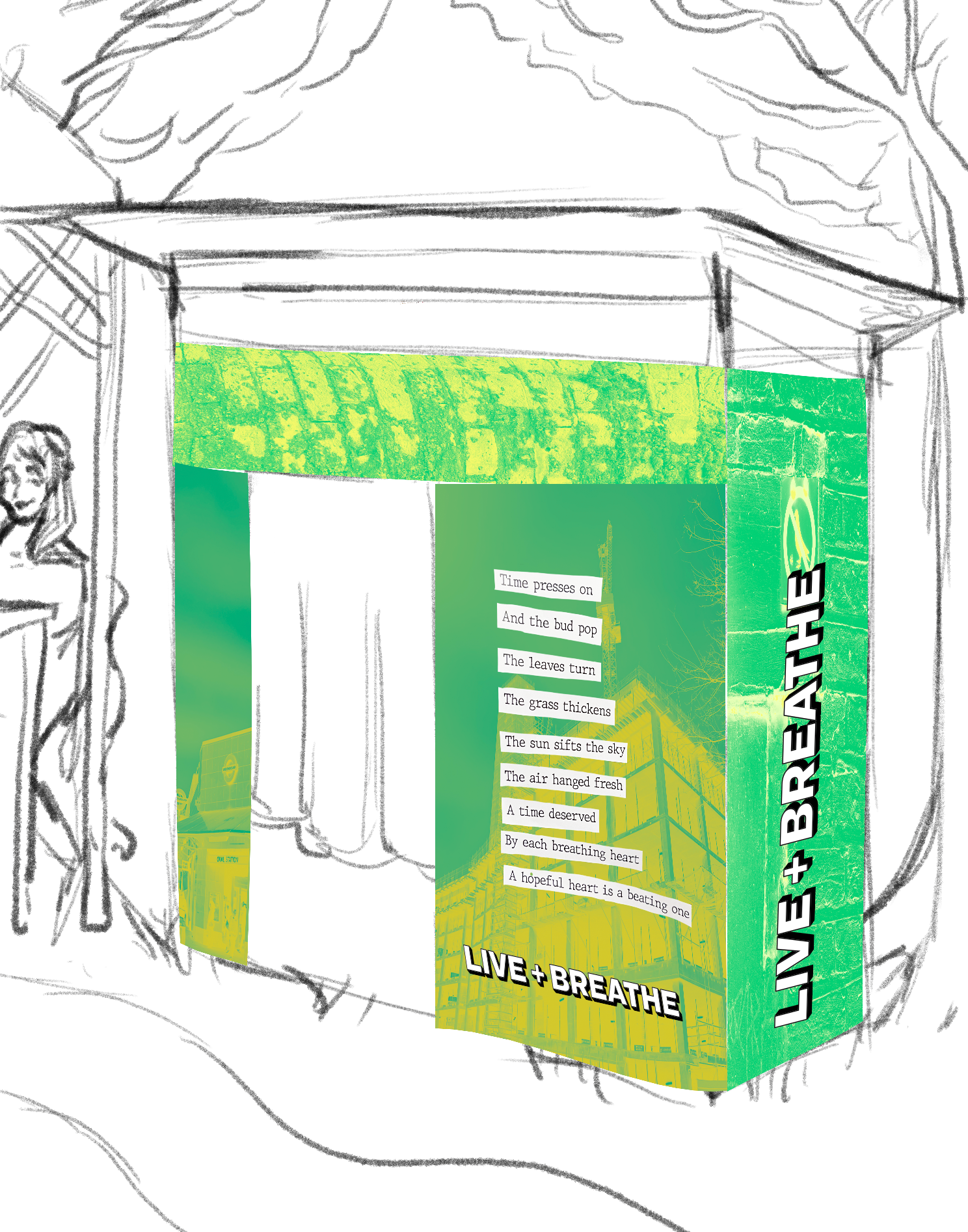 The poetry photobooth mockup.