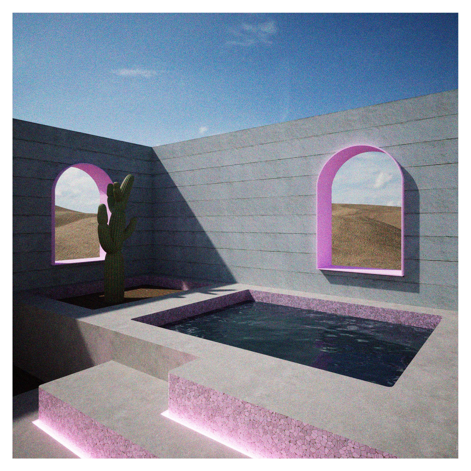 Desert Courtyard 2/3