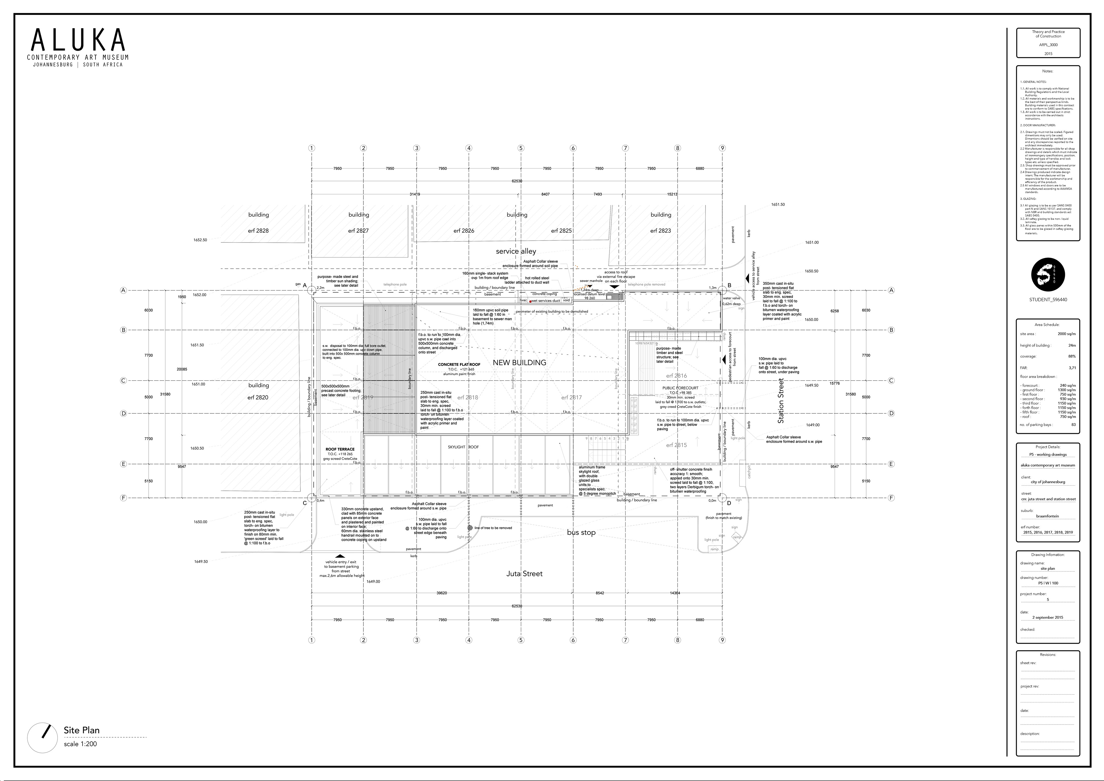 Technical Drawing: Site Plan