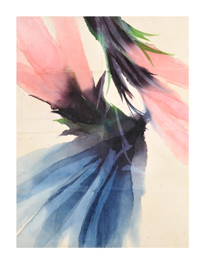 2010-Doppio-gioco,-2010.-195x147,5 Acquerello su carta intelata