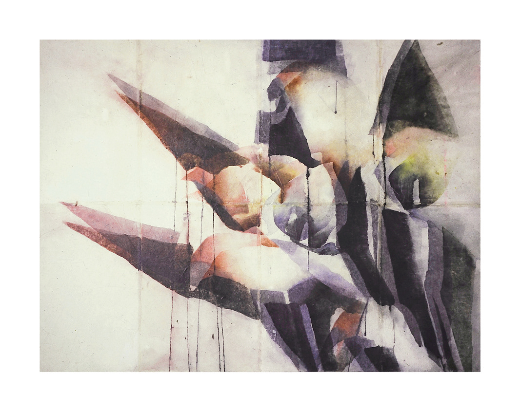 1986-Calle-dell'inquietudine,-1986-140x180cm Acquerello su carta intelata