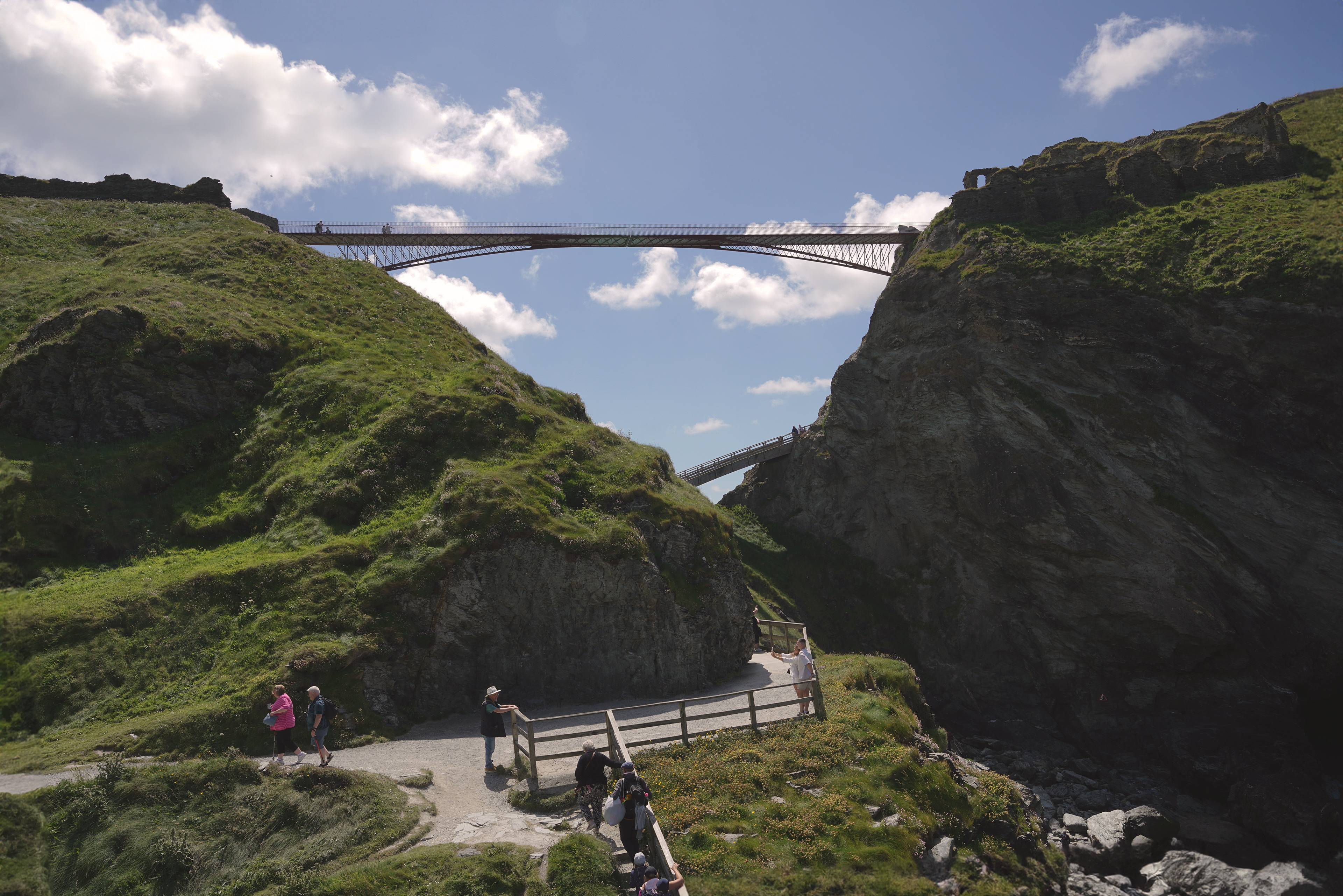 Tintagel Castle Bridge by William Matthews Associates