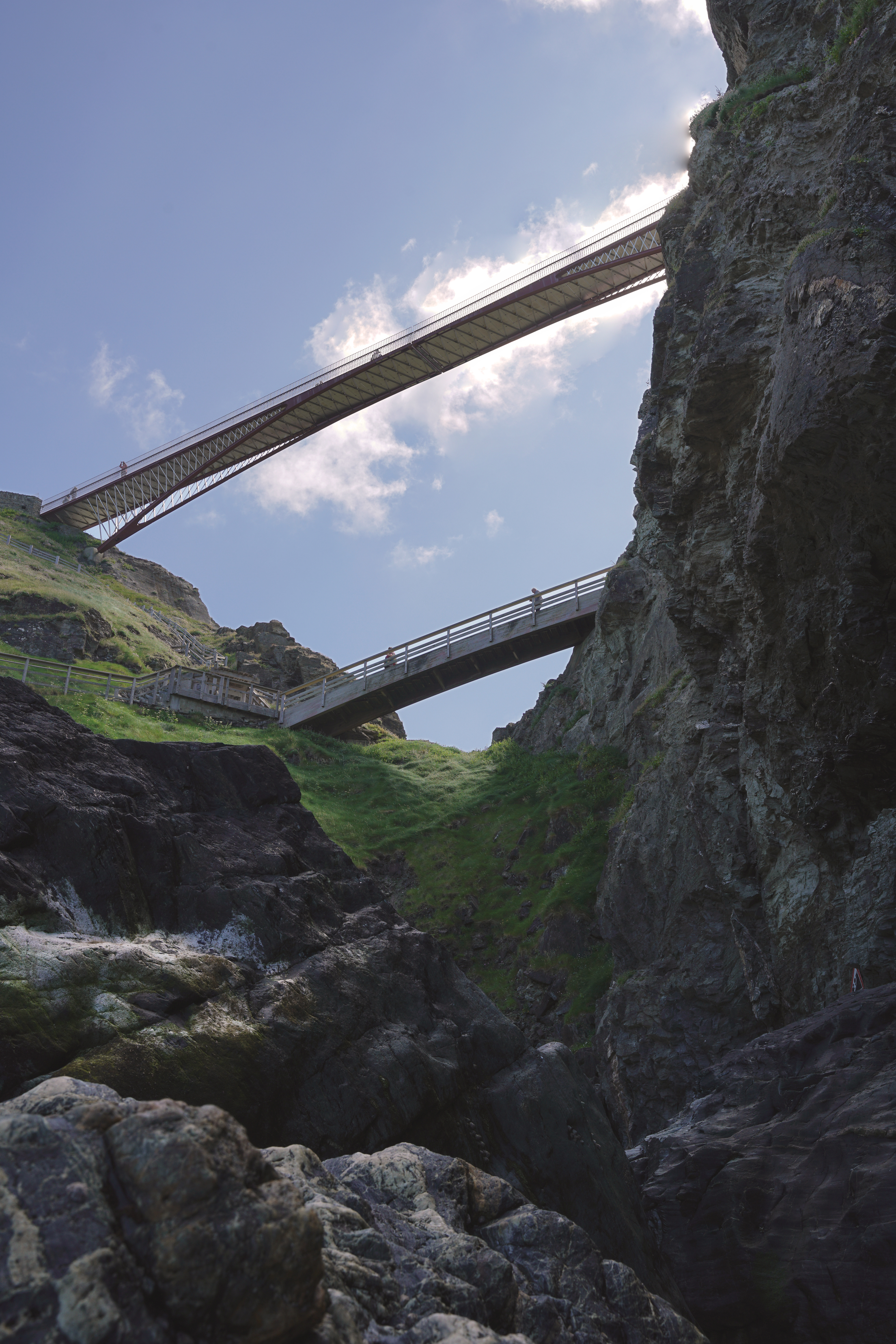 Tintagel Castle Bridge by William Matthews Associates