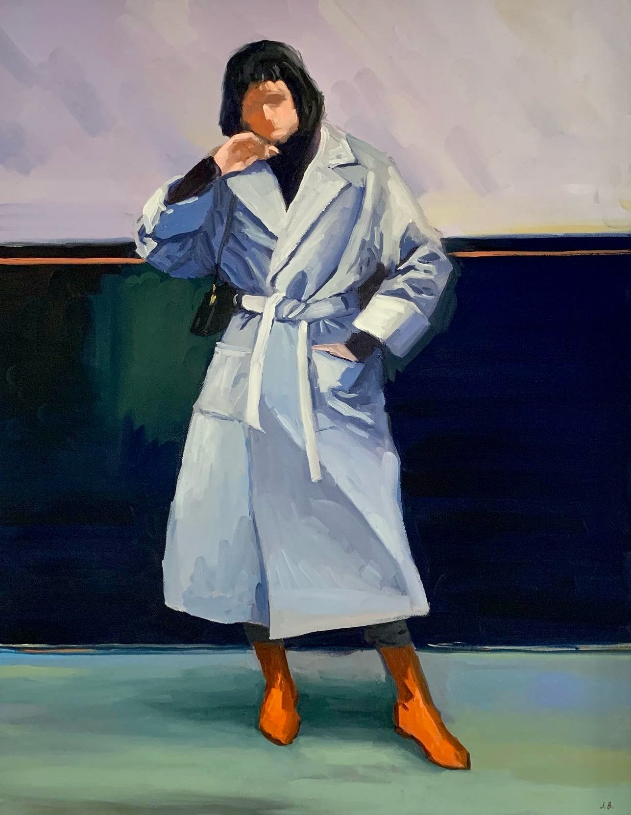 “Fig. 2 Standing”, Oil on Canvas, 22x28, $350 SOLD