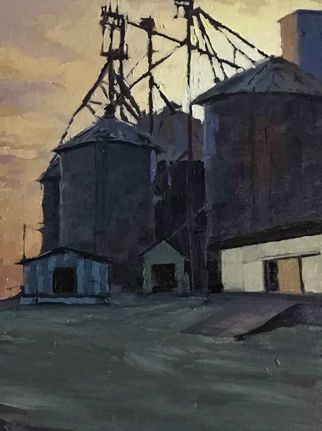 "Congregated Silos" (2019) $175 SOLD