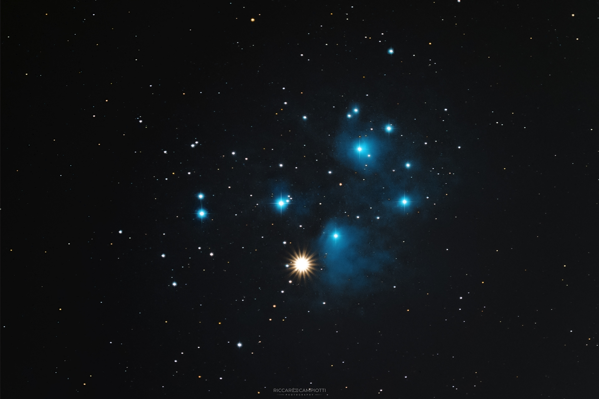 Pleiades and Venus conjunction