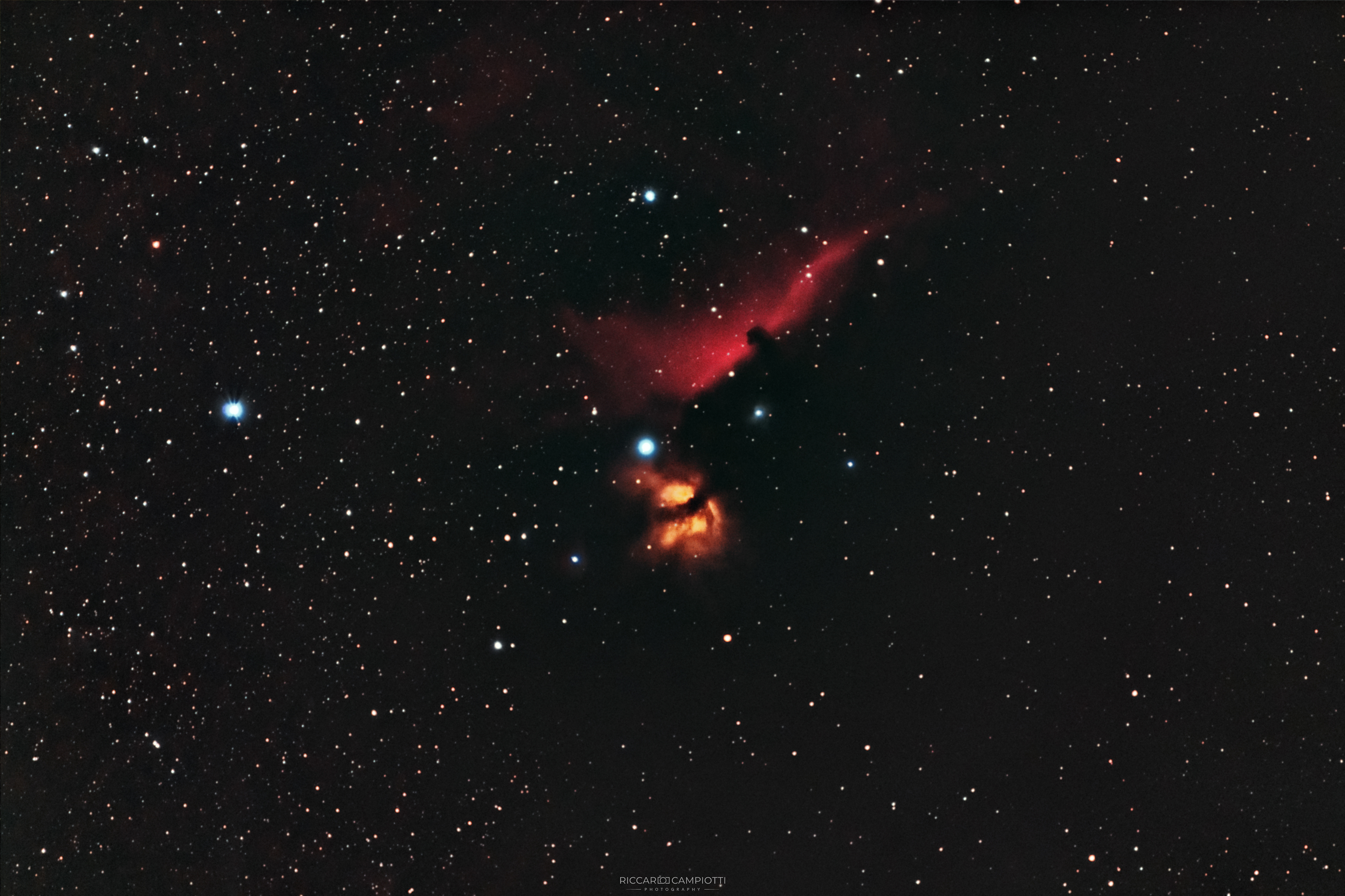 Horsehead and Flame Nebula