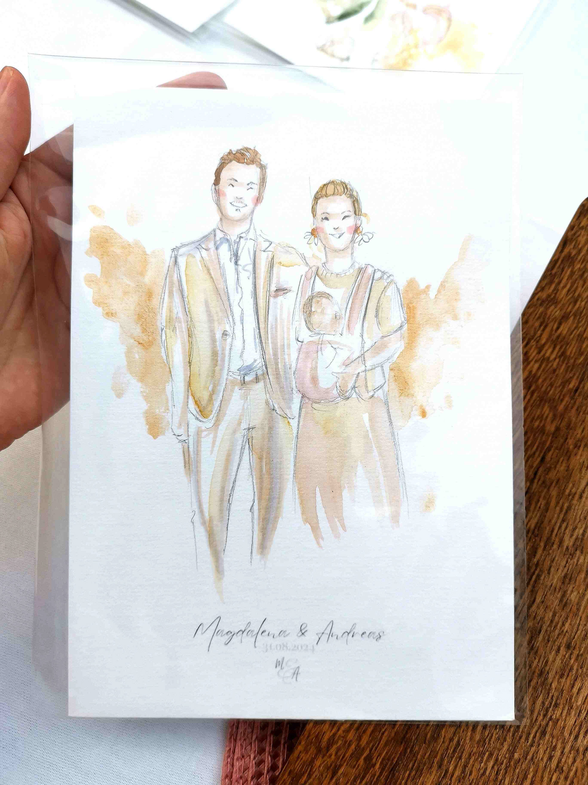 Live Hochzeitsillustration München