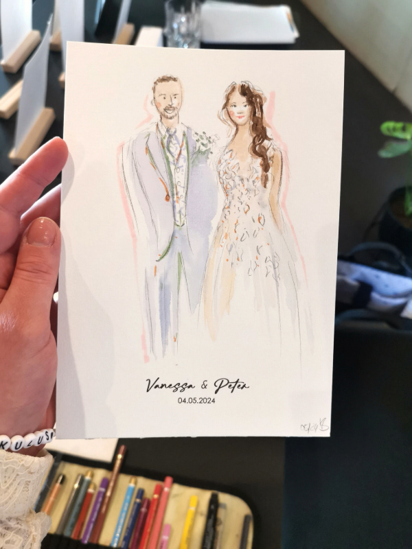 Live Illustration Hochzeit Nürnberg