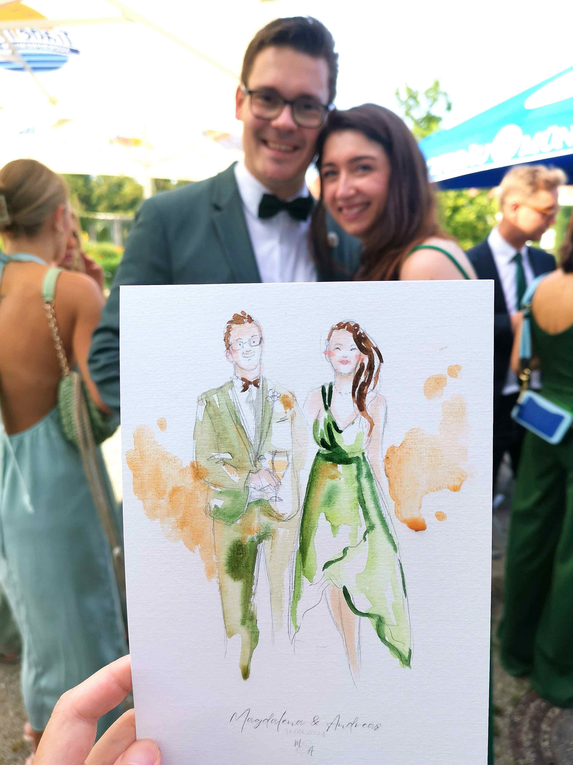 Live Hochzeitsillustration München