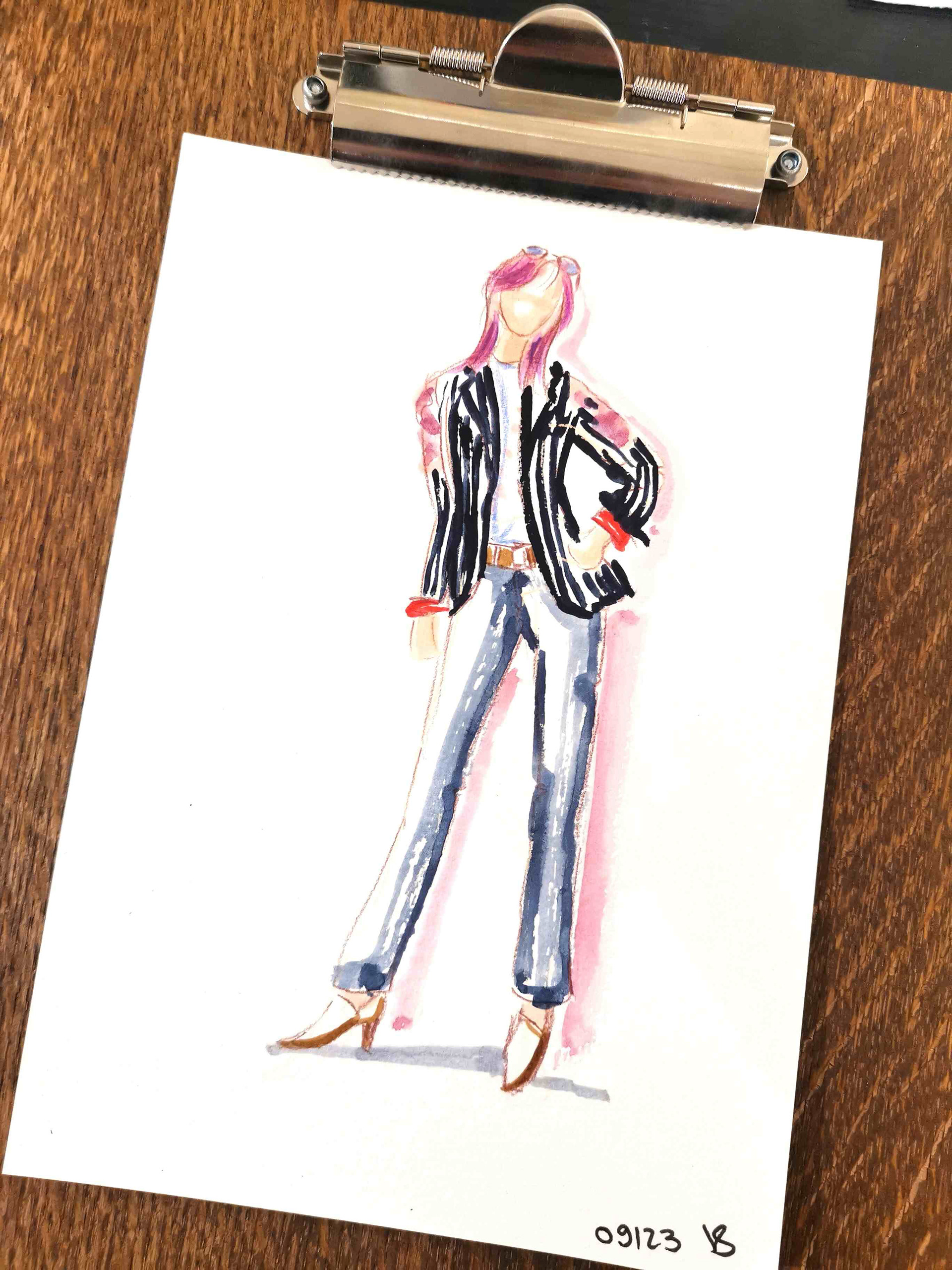 Live Fashion Illustration für Breuninger München