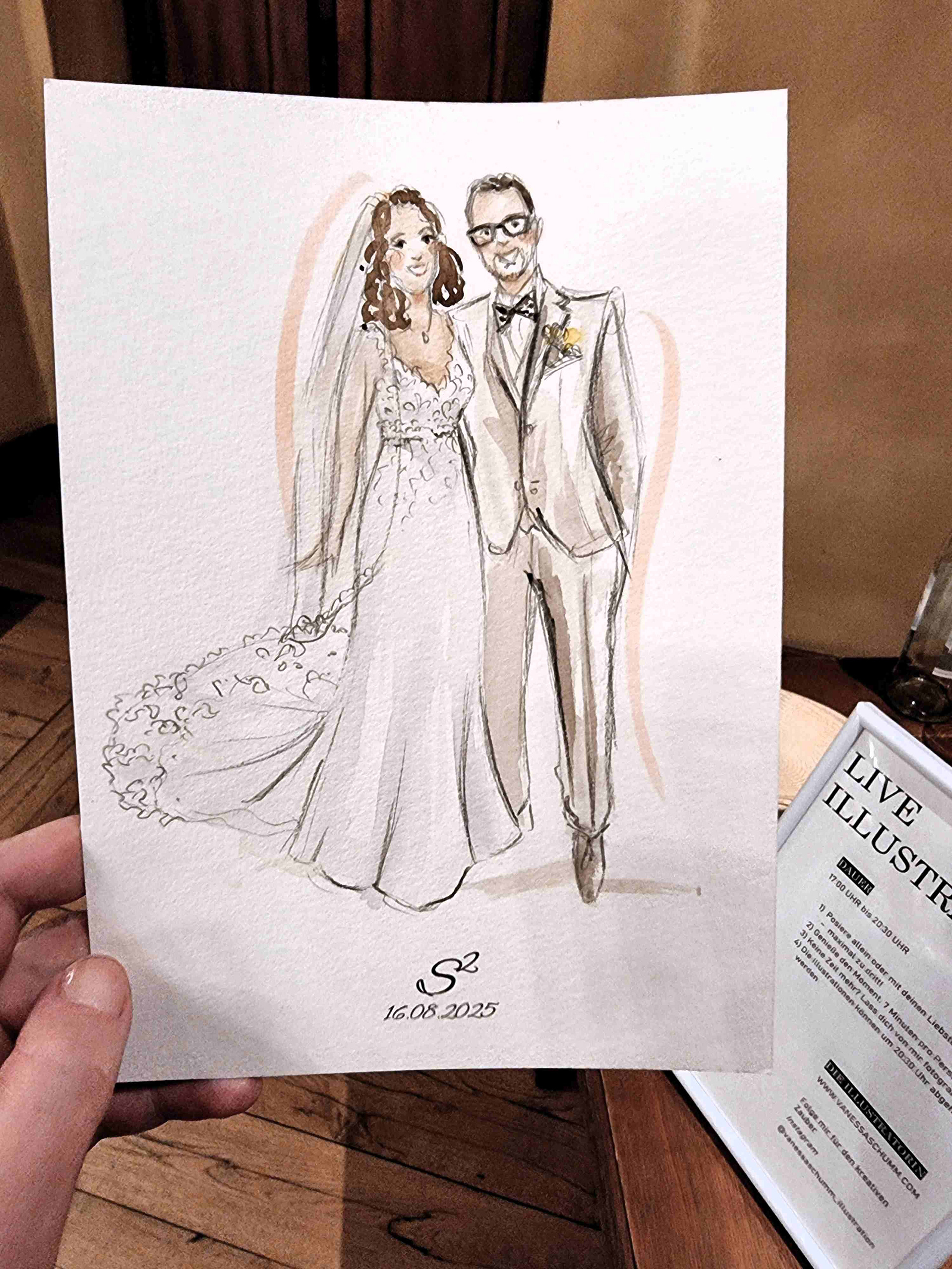 Live Illustration Hochzeit Würzburg