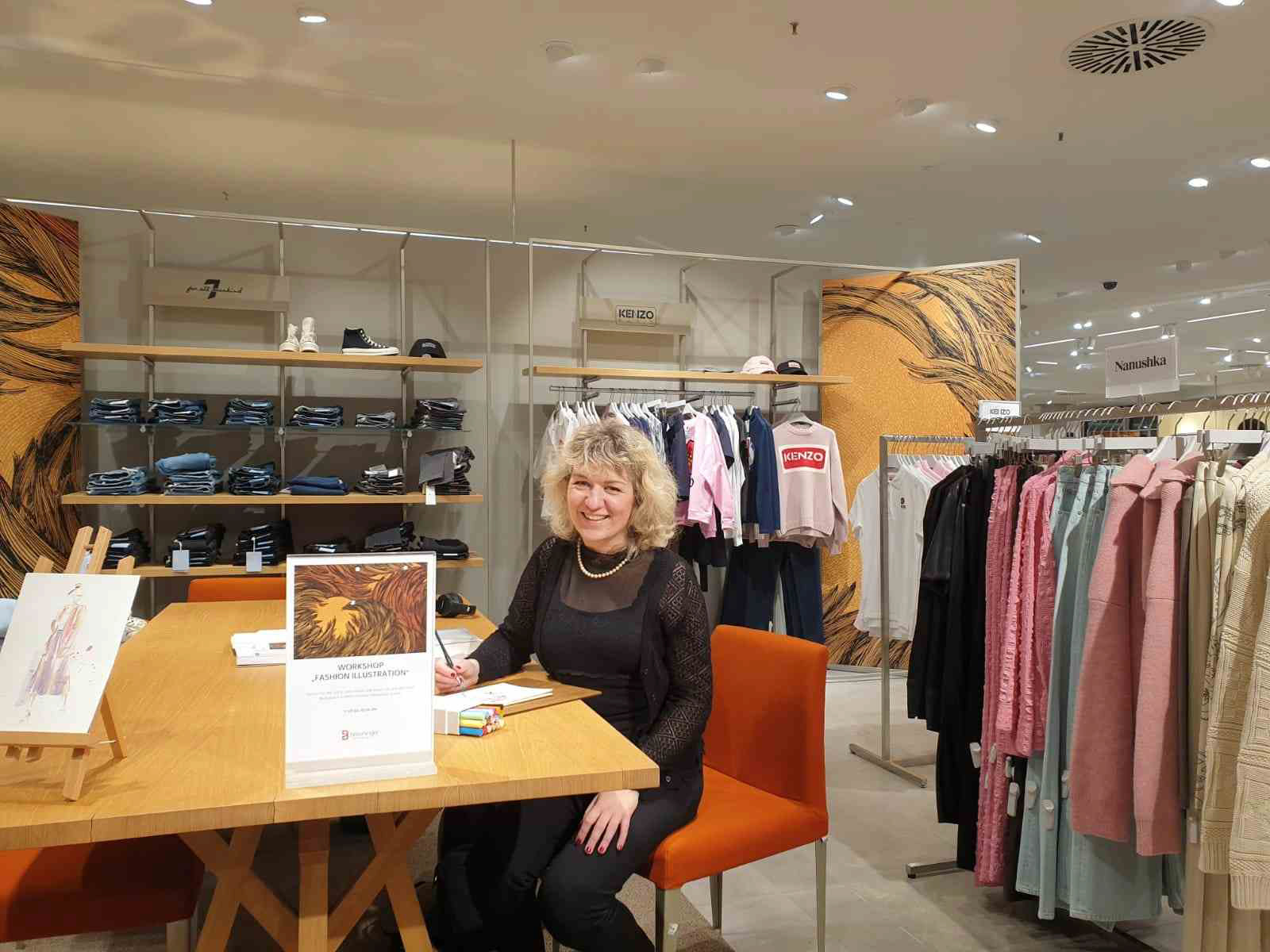 Live Fashion Illustration für Breuninger Nürnberg