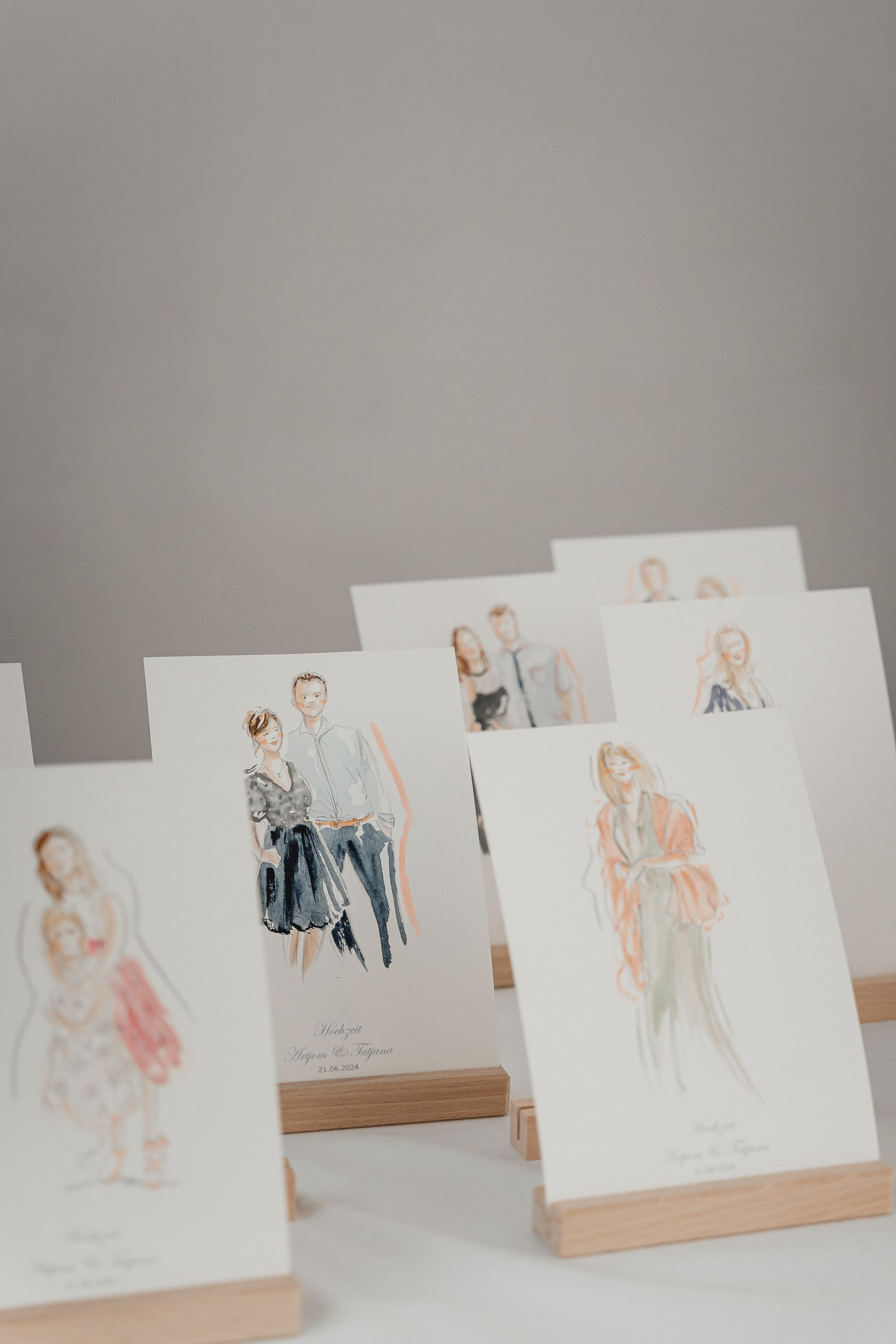 Live Hochzeitsillustration Gmund am Tegernsee