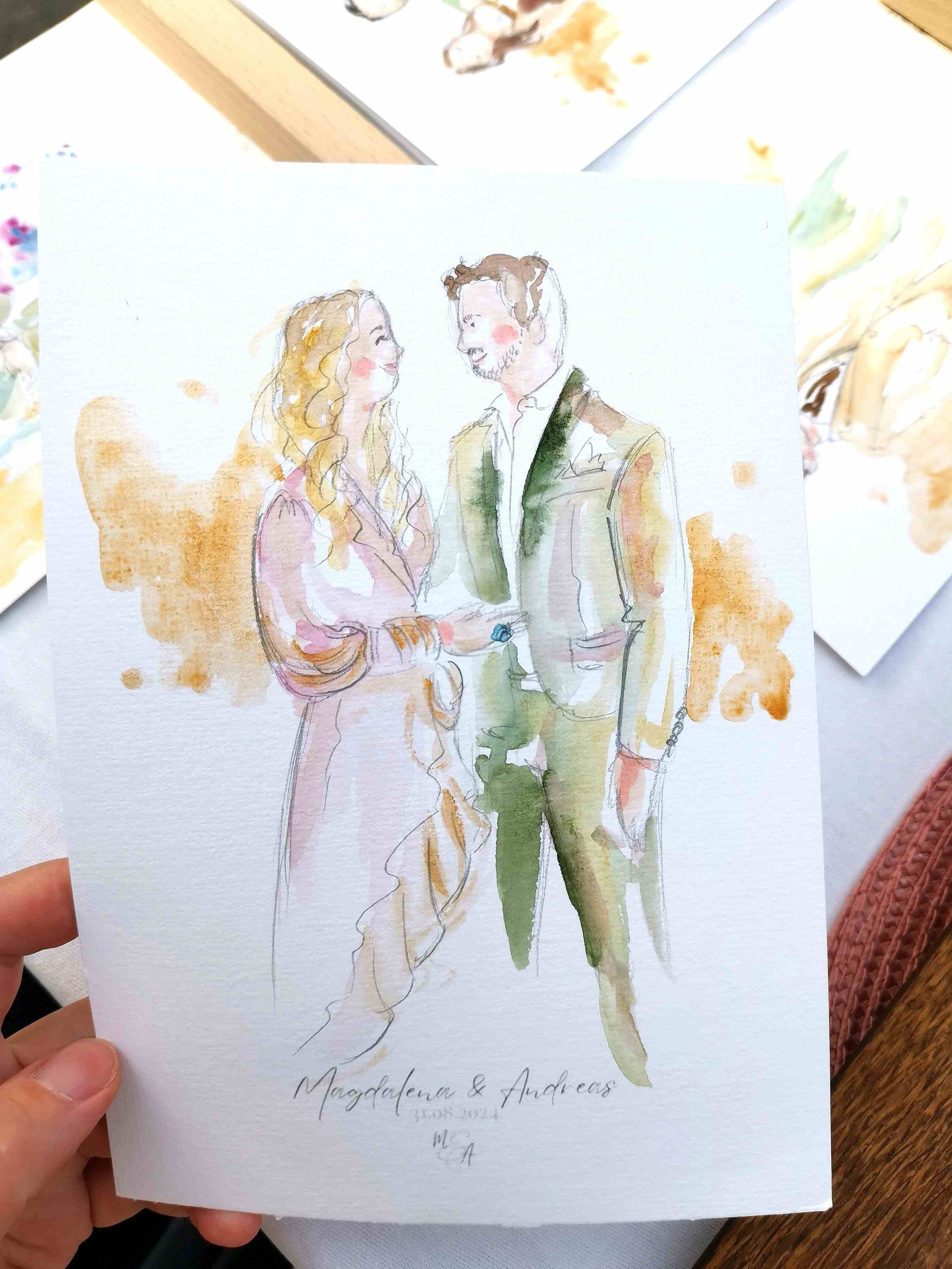 Live Hochzeitsillustration München