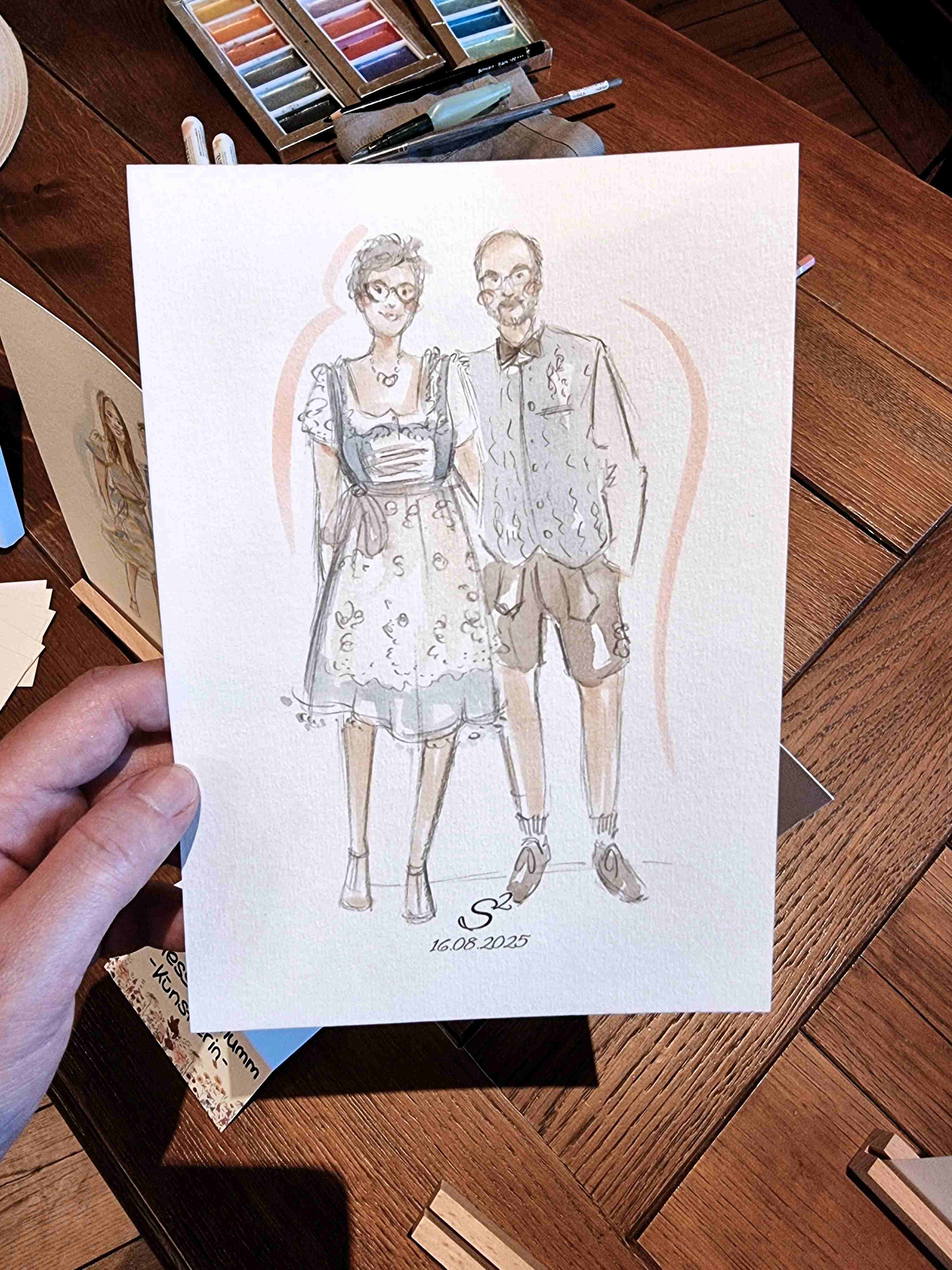 Live Illustration Hochzeit Würzburg
