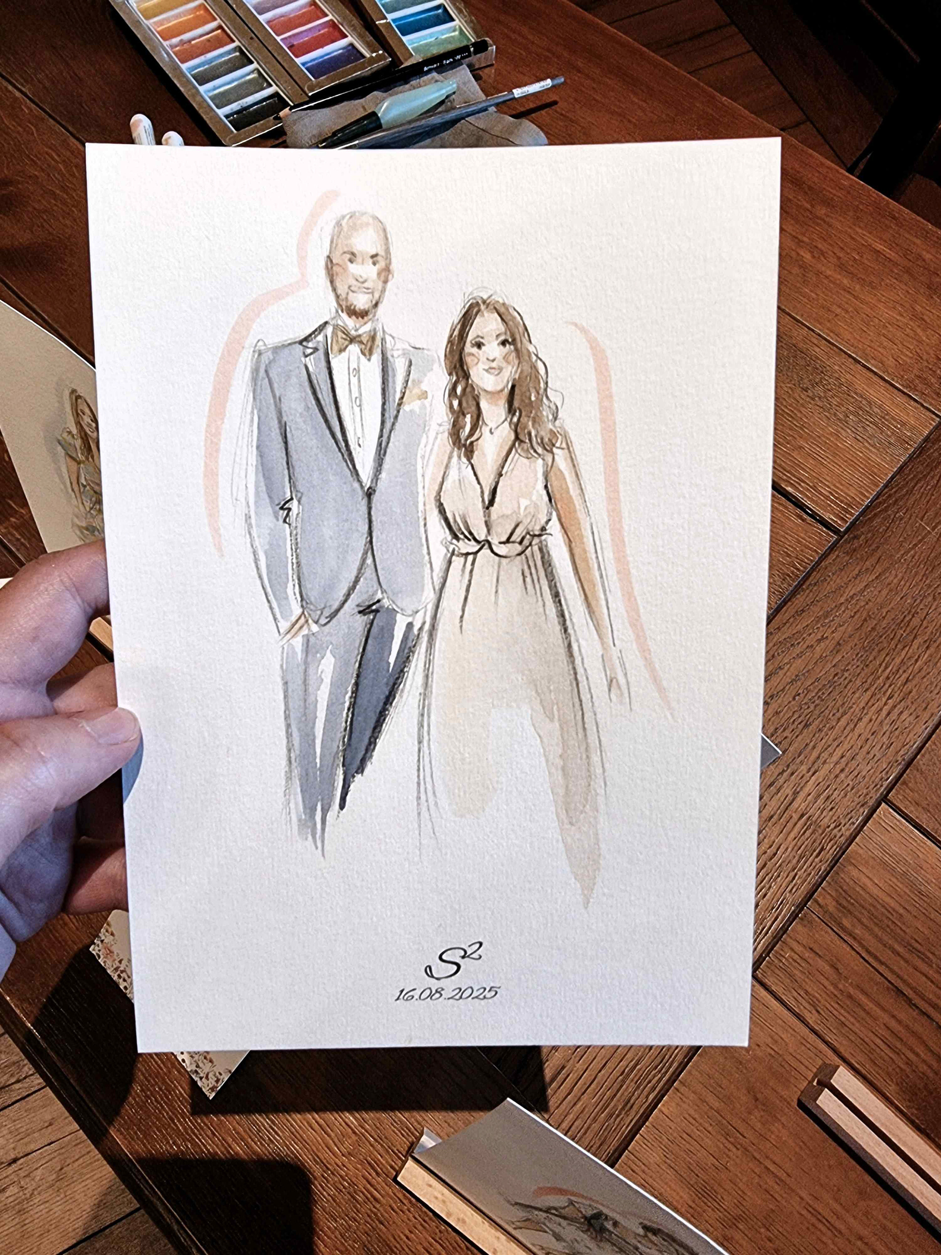 Live Illustration Hochzeit Würzburg