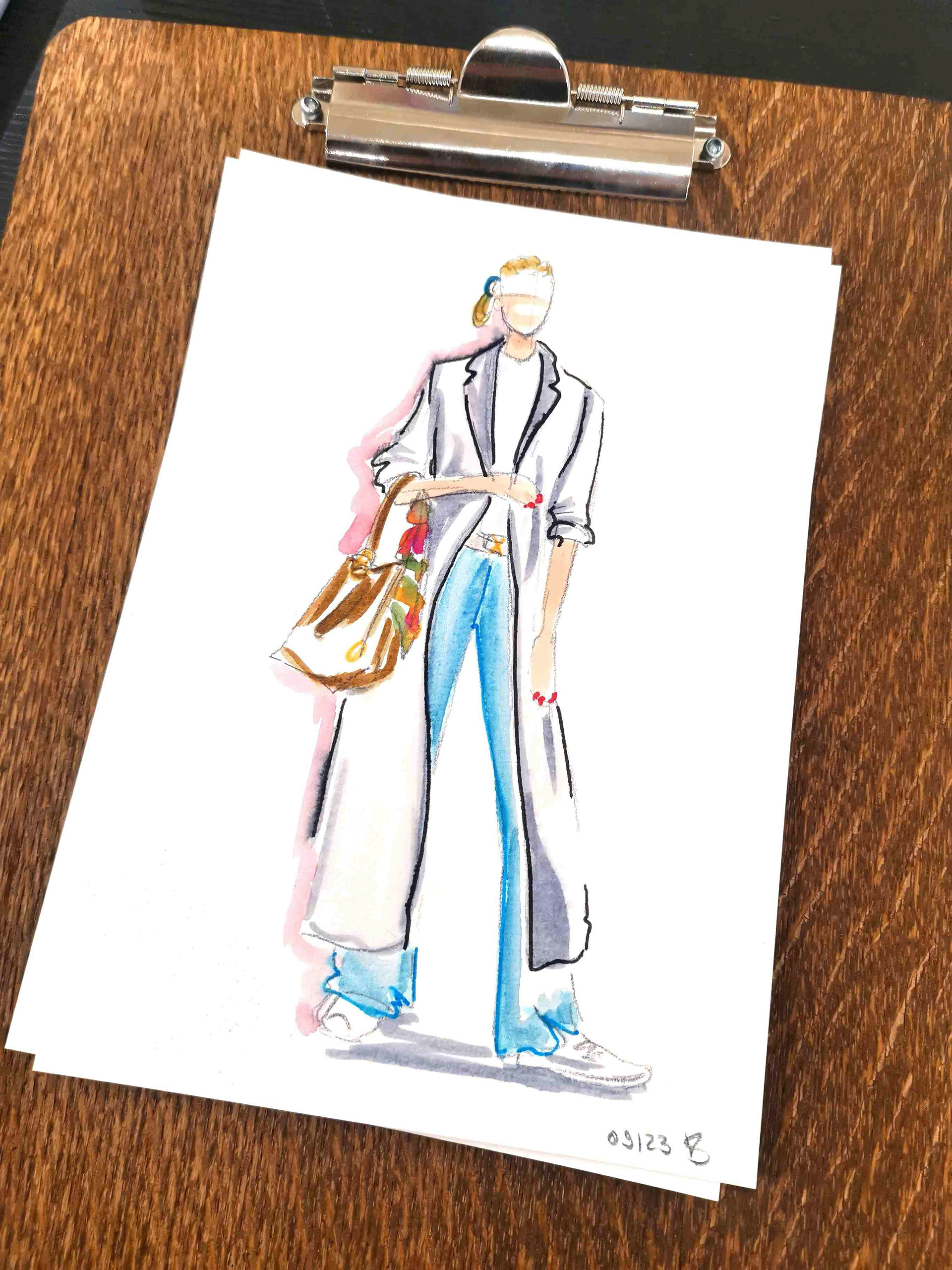 Live Fashion Illustration für Breuninger München