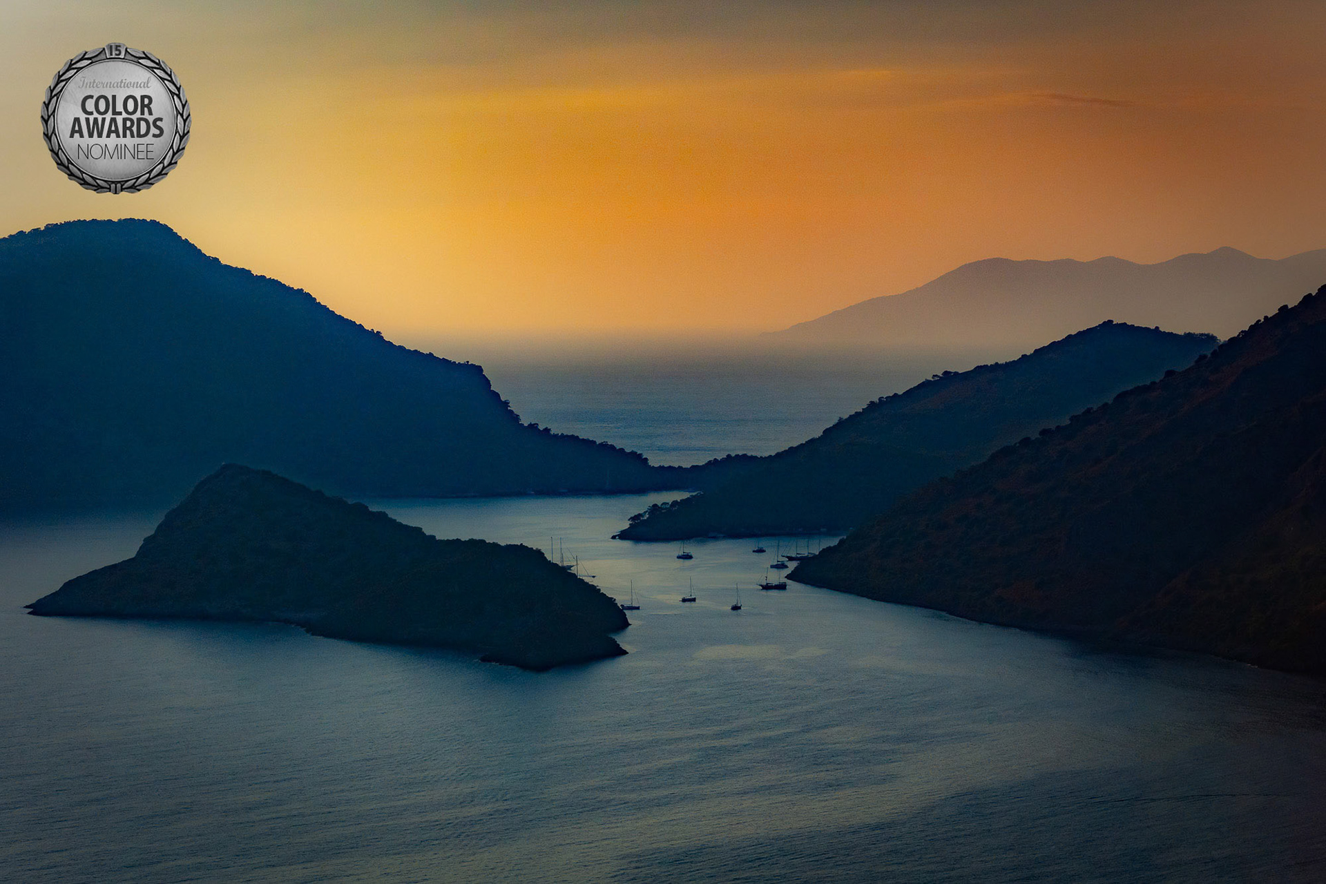 "Dreaming of Gemiler" - A dreamy landscape of the Gemiler Island from the air on a hazy autumn sunset.