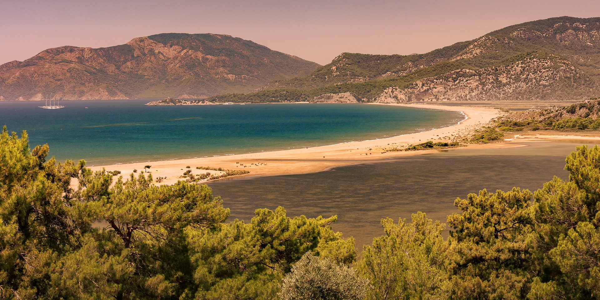 "Iztuzu Beach" - Iztuzu beach, a nature protection area, is famous as a nesting place for loggerhead sea turtles (Caretta caretta).