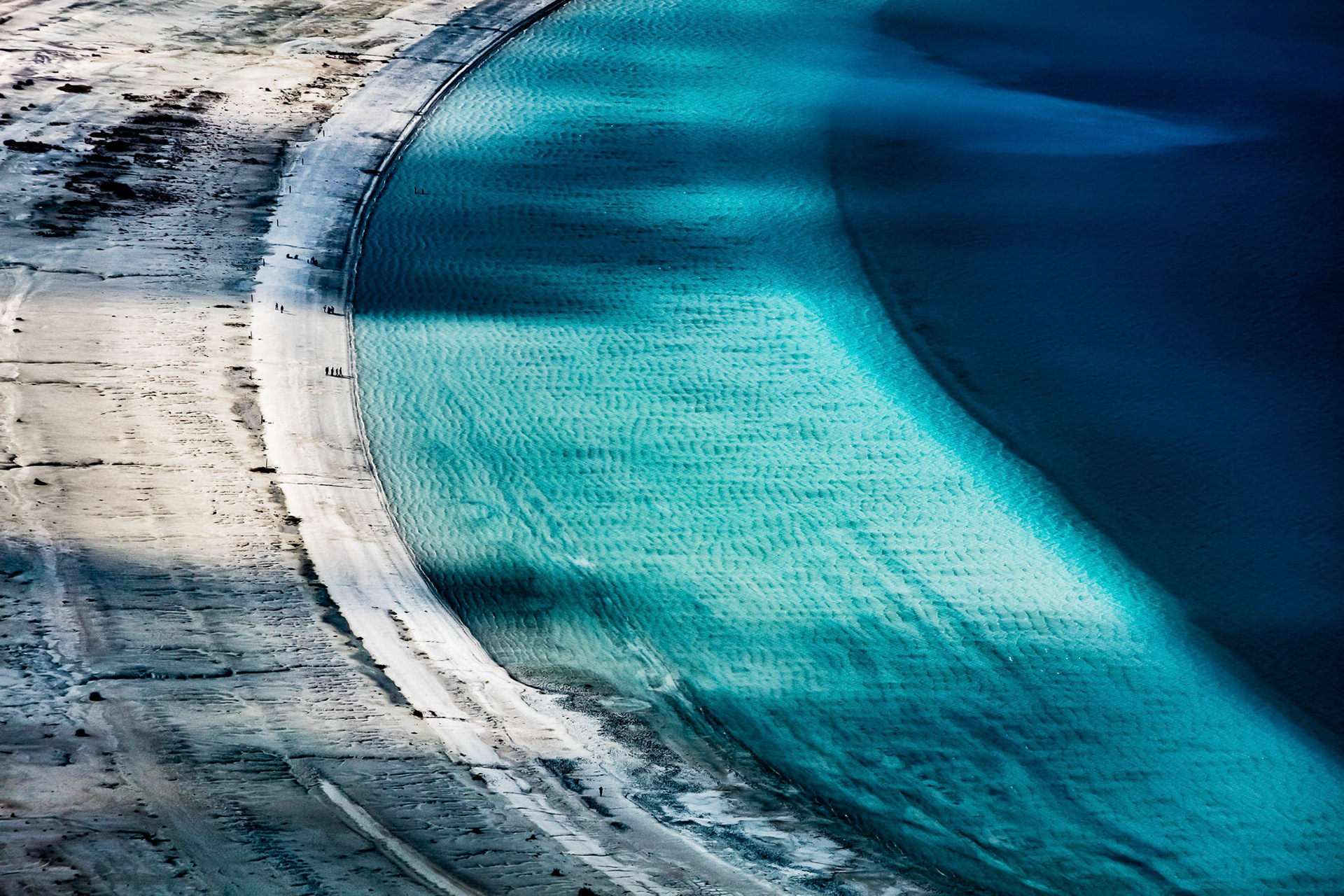 "Shades of Salda" - This photograph is my take on Lake Salda. The crater lake in southwestern Turkey has been the center of controversy regarding its protection status. It is unique due to the hydromagnesite mineral found in its coastal waters. I hope the area stays in its natural state without being further trampled by people.