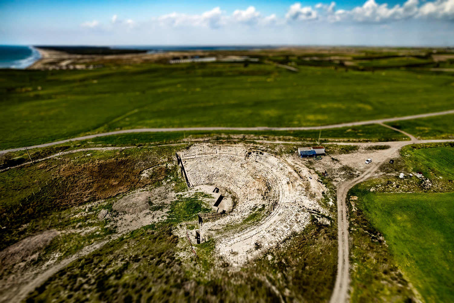 "Magarsus" - The ancient city of Magarsus, located on the coast of Karatas district, 49 kilometers from Adana, was founded in the 7th century BC. This theater near Karataş, unearthed a few years ago, hints at the hidden treasures that lie beneath the soil of Çukurova. I was very happy and surprised to see it since we were not aware of its existence when I was a kid swimming at the beaches of Karataş.