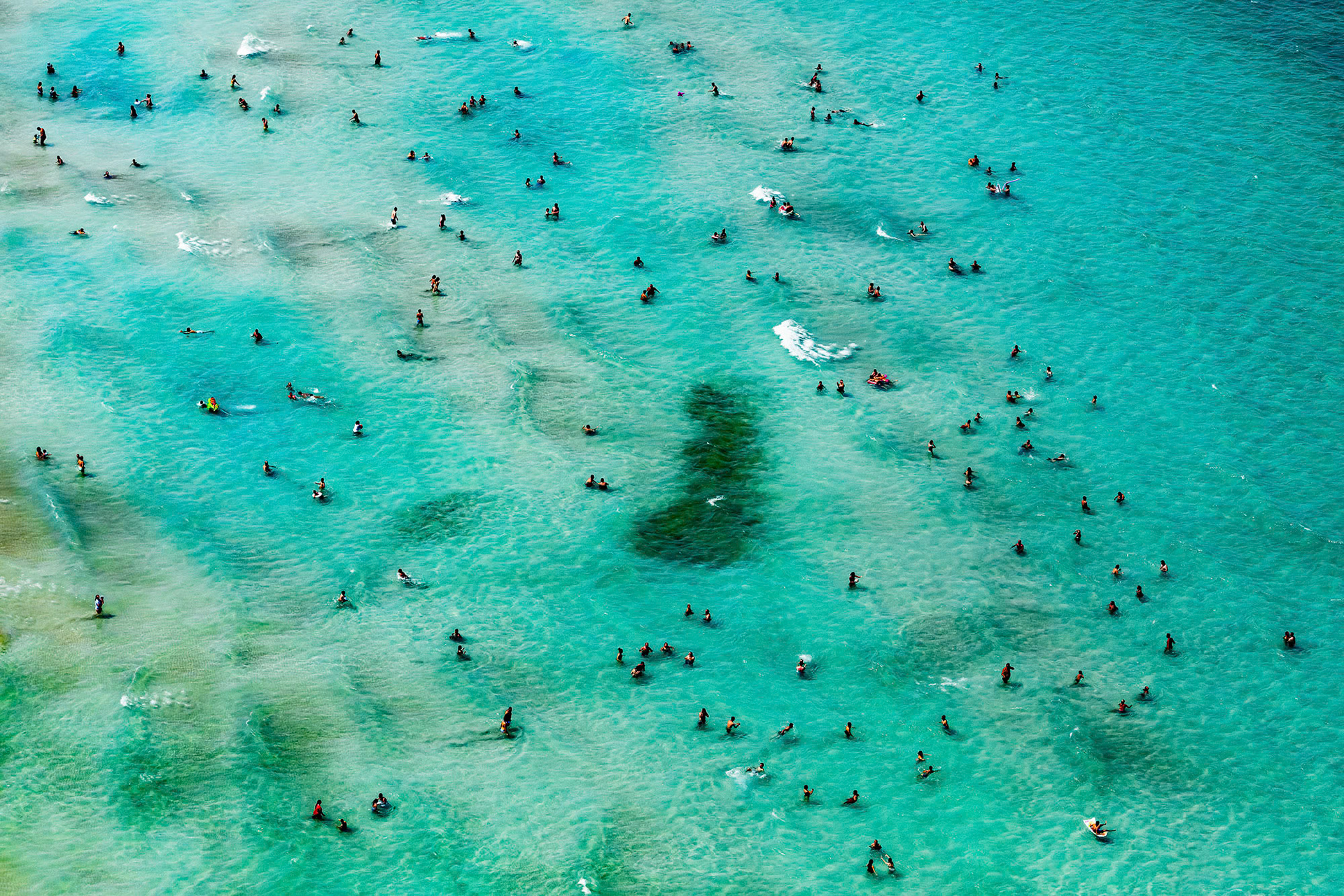 "Planet Water" - Aegean water in its shades of turquoise, blue and green has taken people in, giving them joy.
