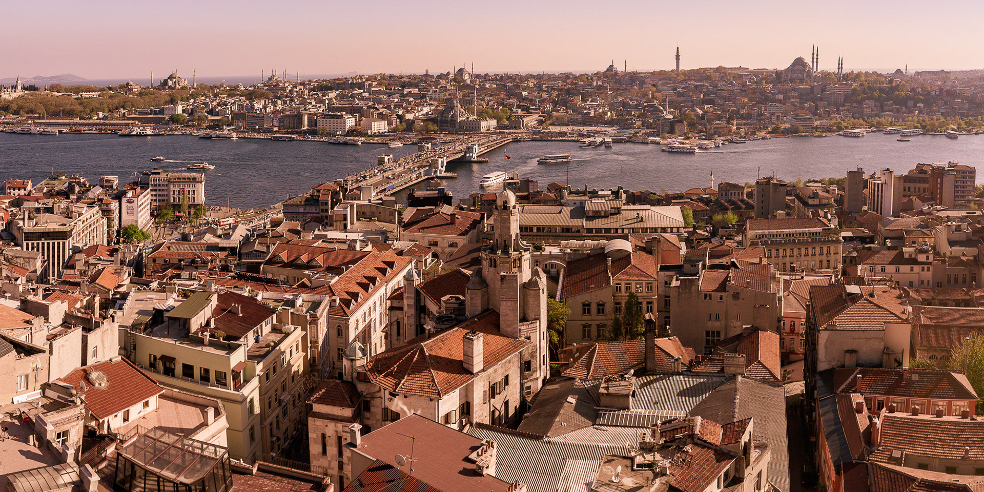 "Old Istanbul" - Golden Horn and old Istanbul from the Galata Tower.