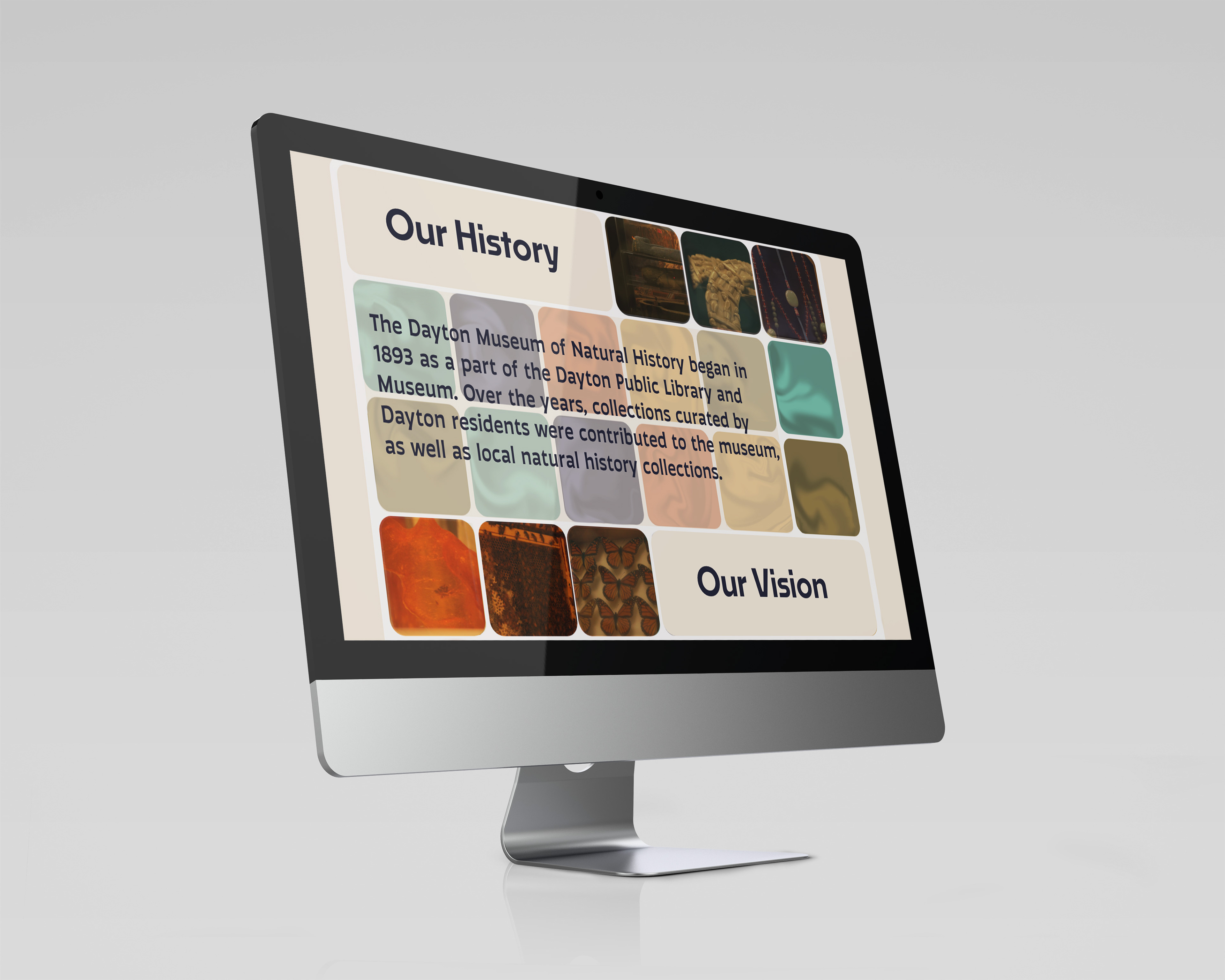 Desktop Website Mockup