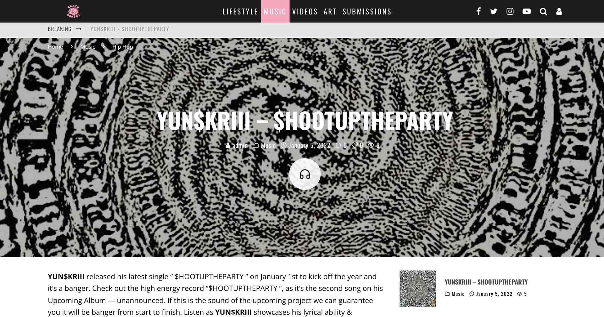 Brain Bakery Mag - $HOOTUPTHEPARTY