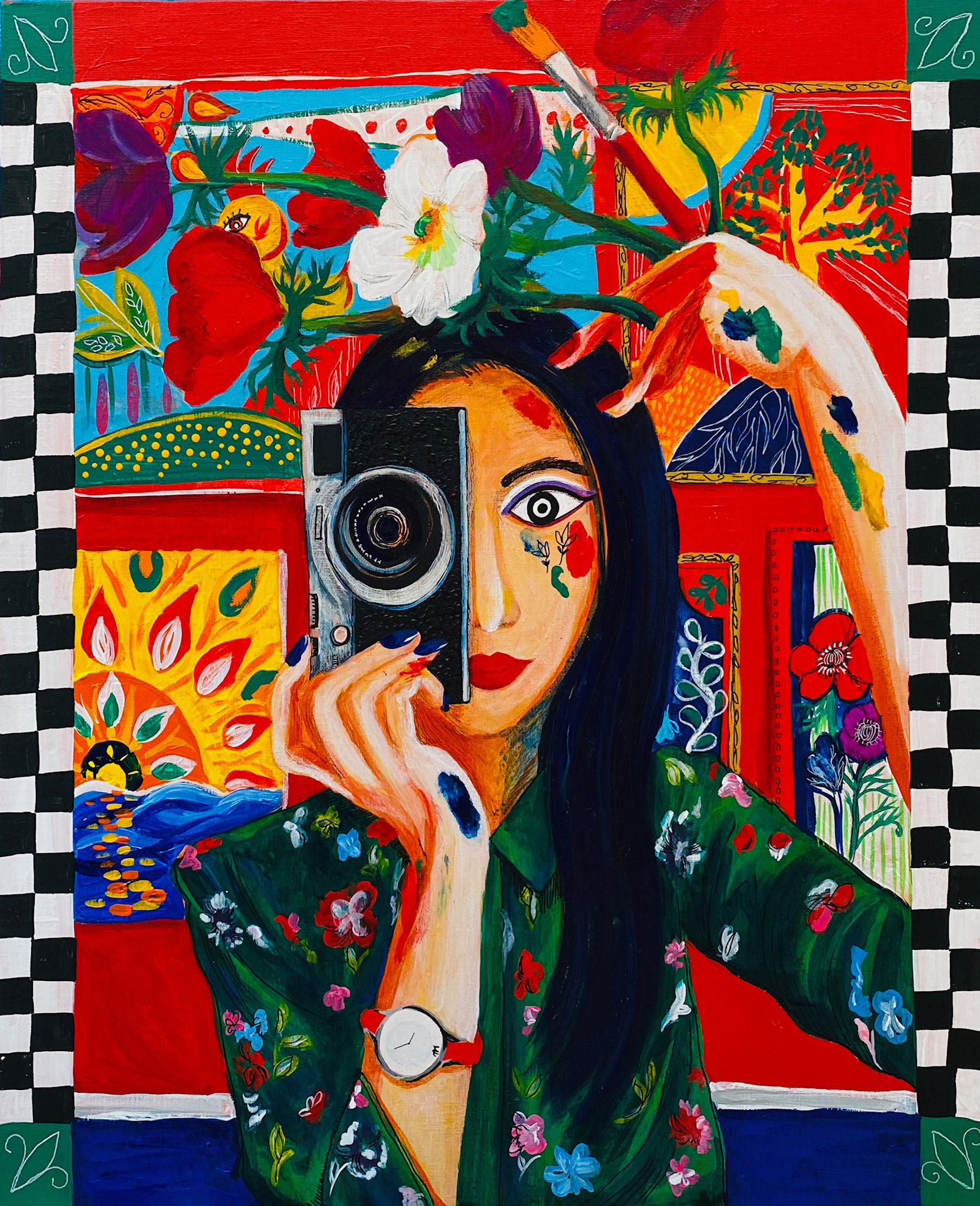 Artist Portrait  F12 (606×500mm) Acrylic on Canvas 