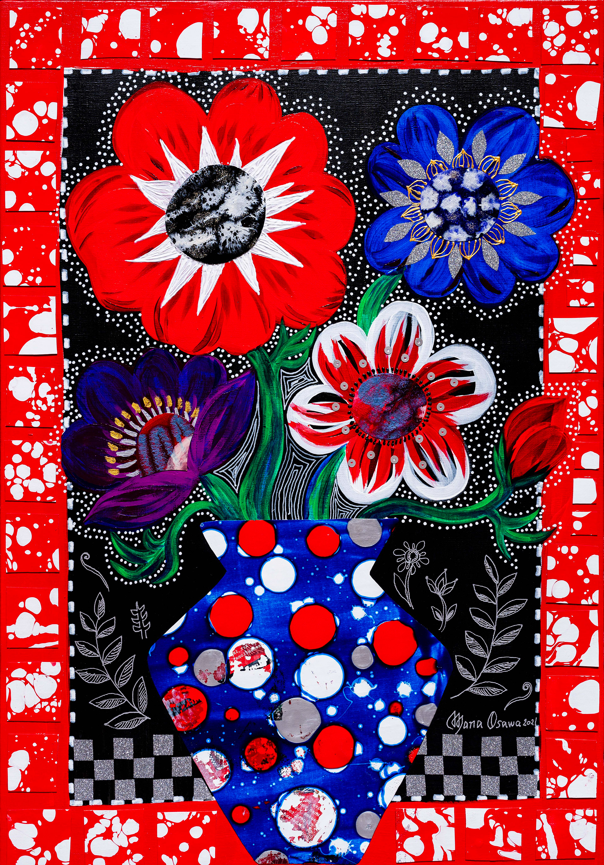 《Anemone Specialite vol.2》M15 / Acrylic and Mixed media on Canvas