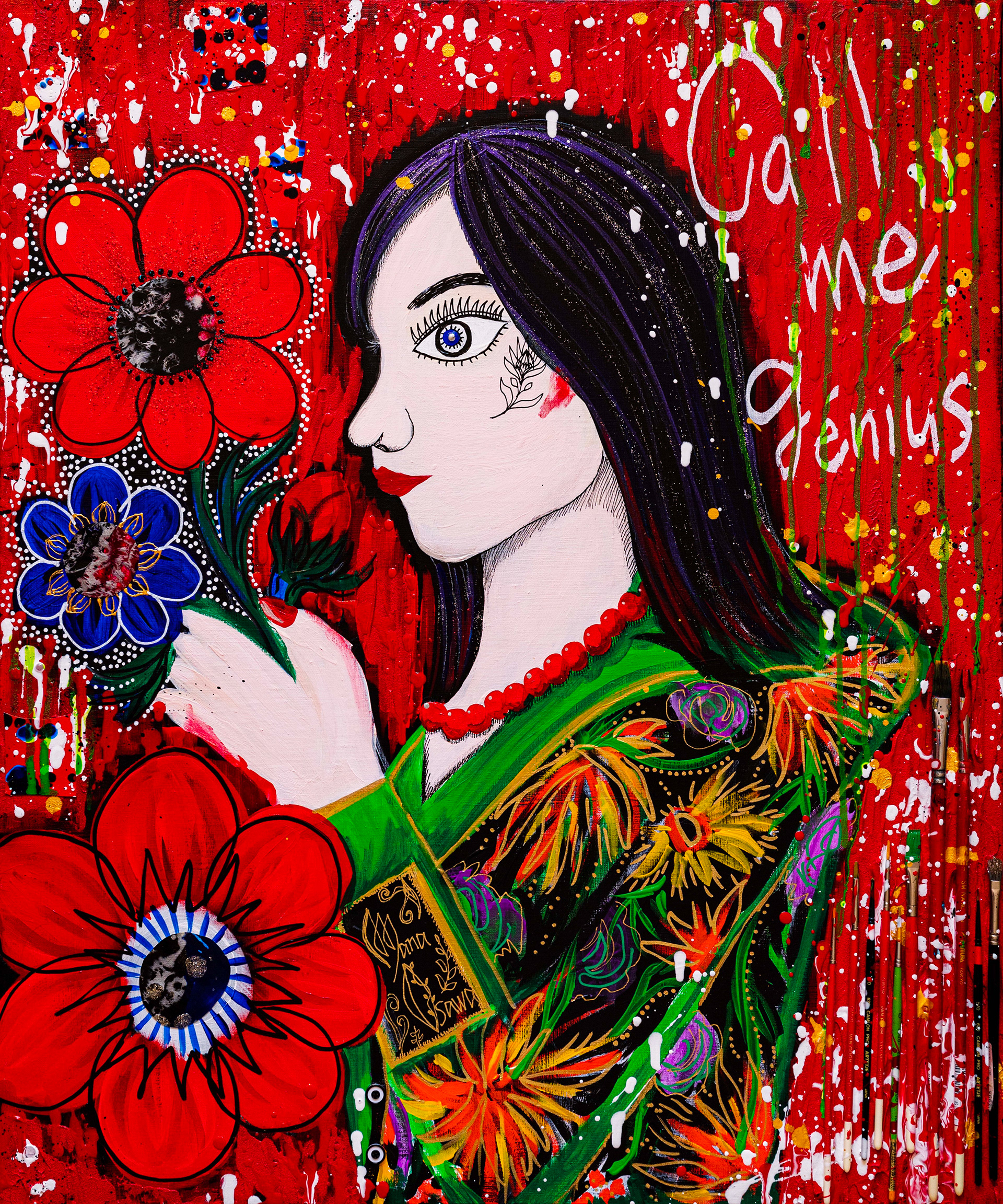 Call me Genius Artist Self Portrait /F20