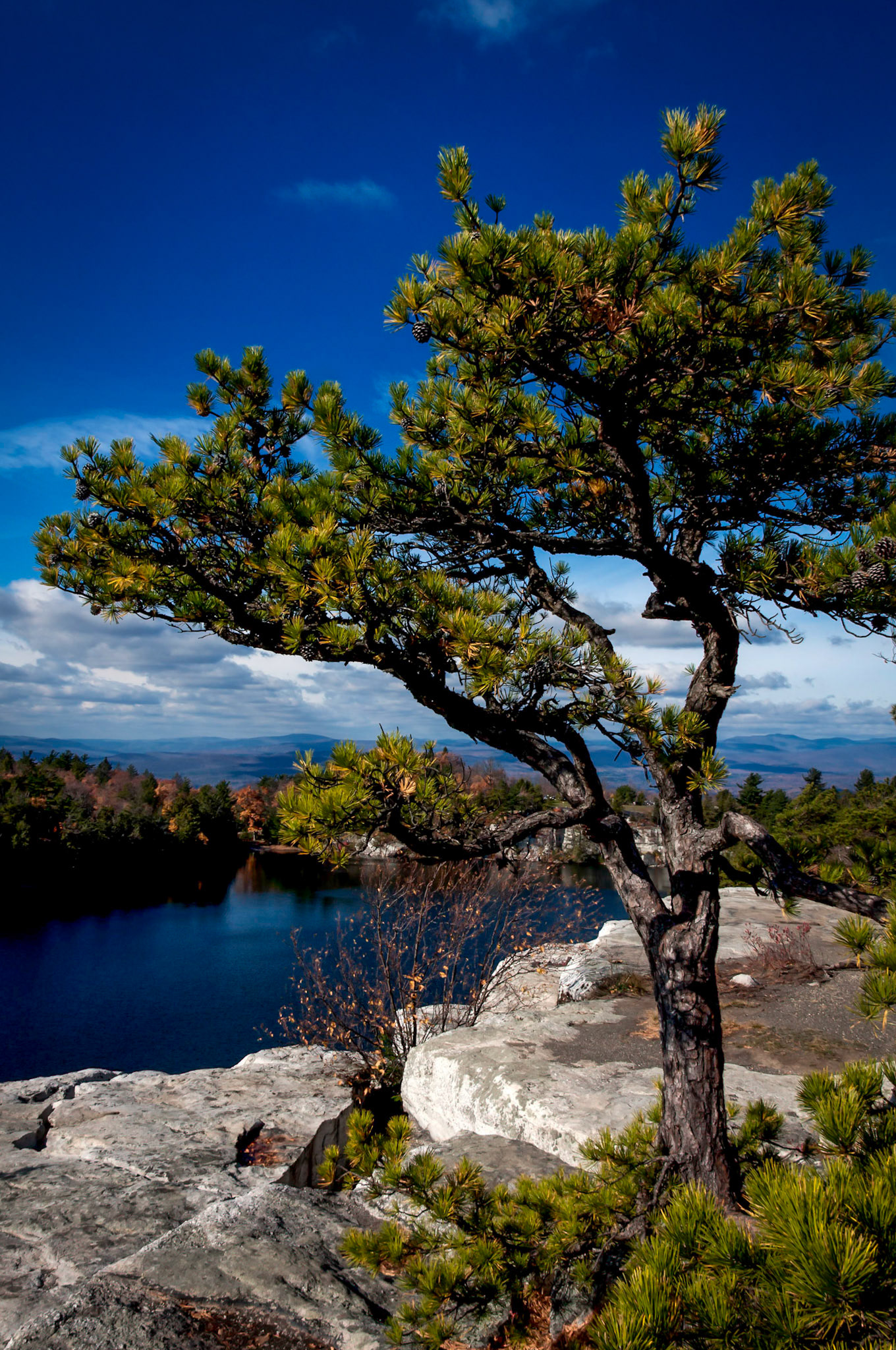Lake Minnewaska in the fall.