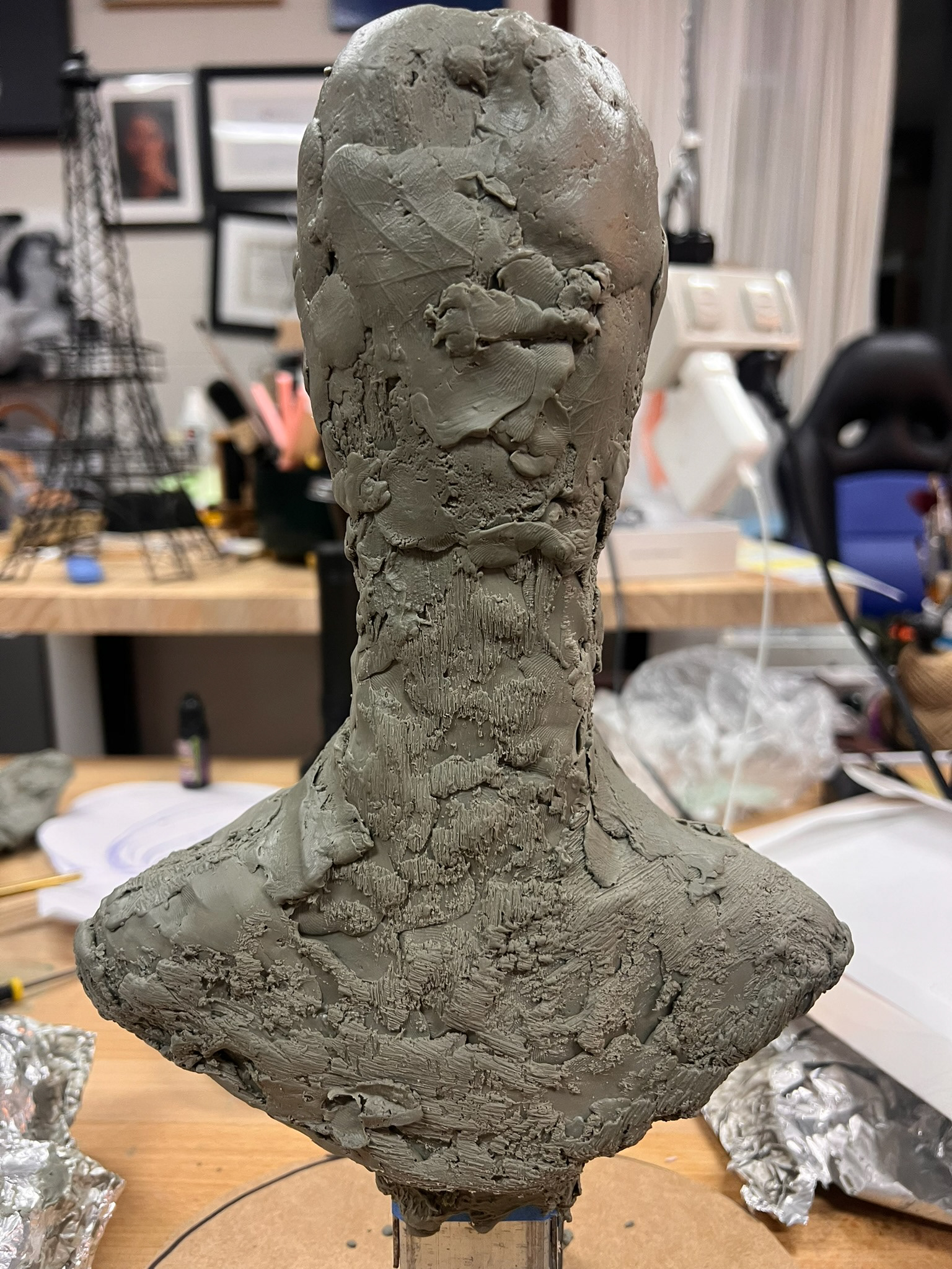 More building up the clay...
