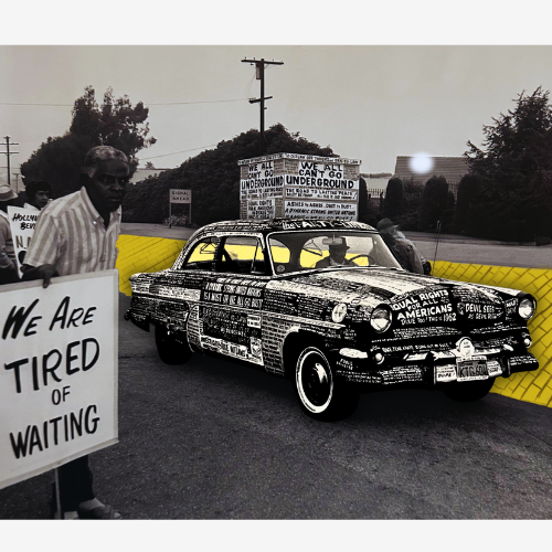 Original photo captured on iPhone, enhanced with digital drawing in Procreate and edited in Canva.