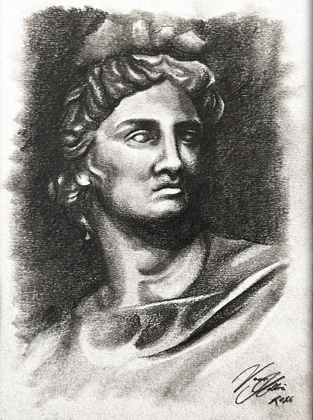 "Kopf des Alexander" Studie, 2025