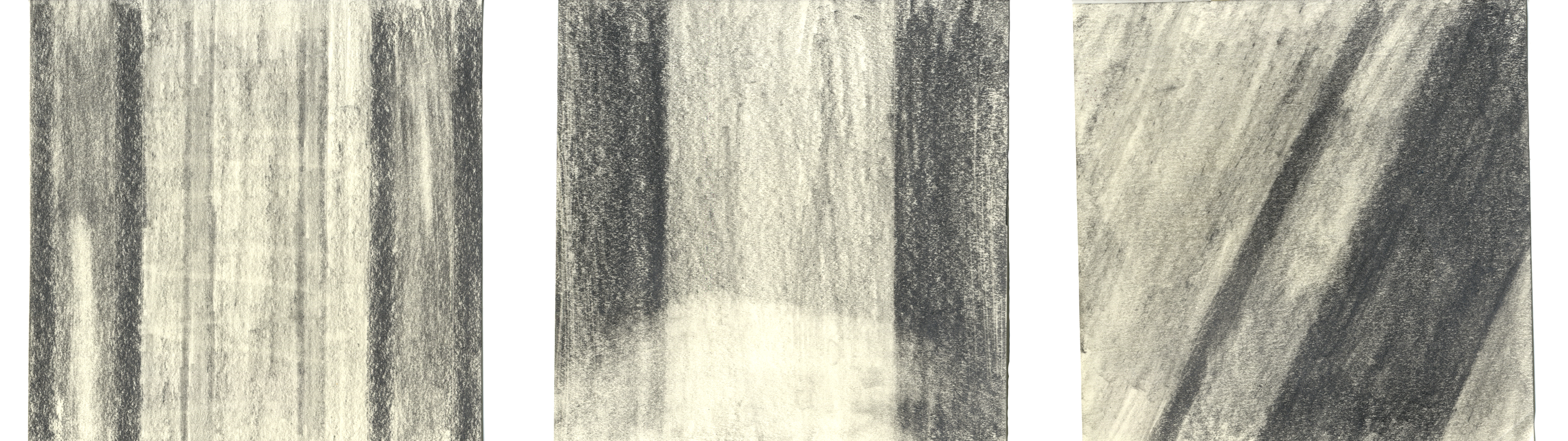 Corrugated metal charcoal study